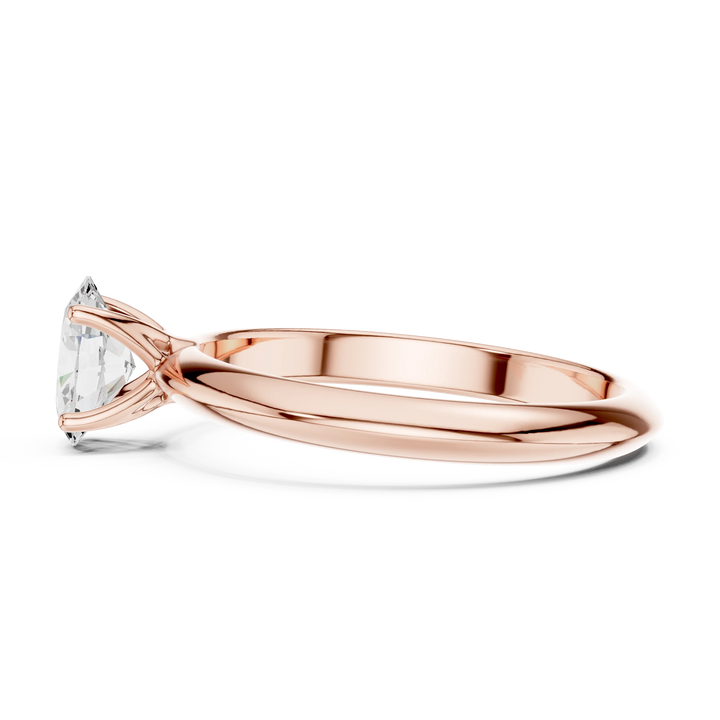 Oval Cut Diamond Solitaire Engagement Ring