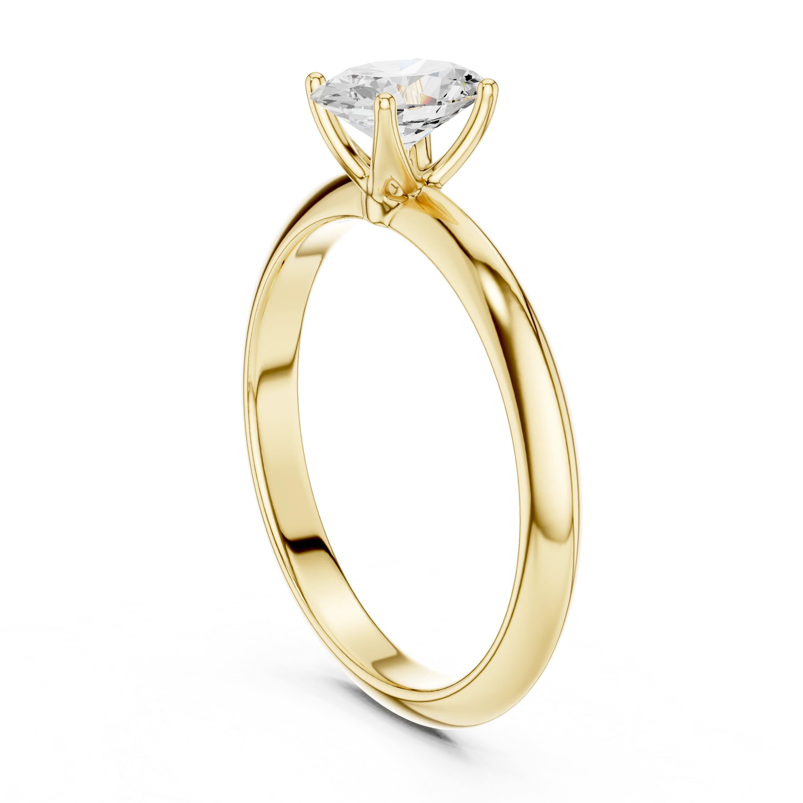 Oval Cut Diamond Solitaire Engagement Ring