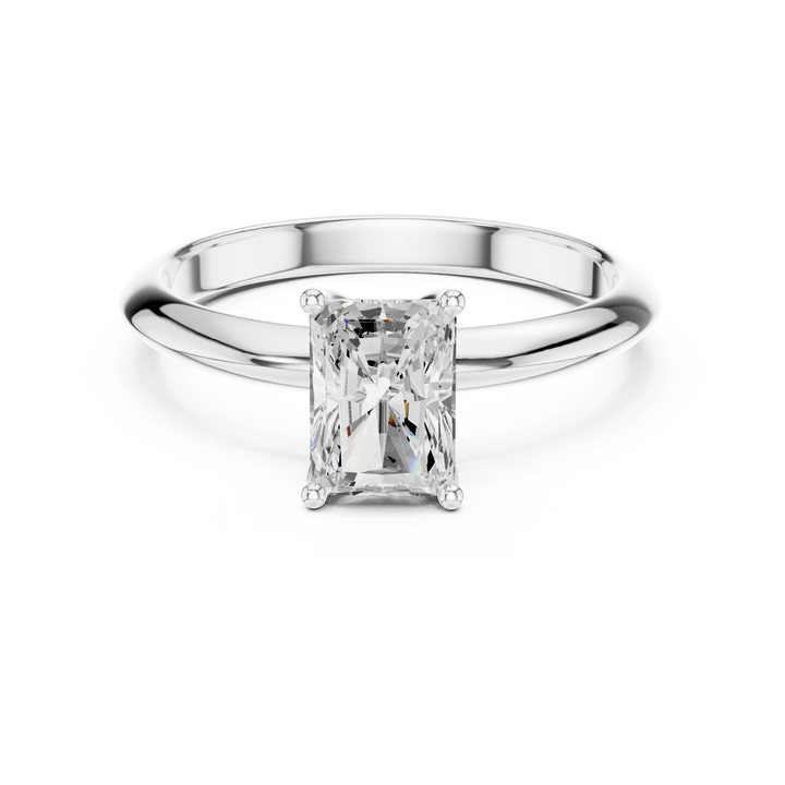 Radiant Cut Diamond Solitaire Engagement Ring