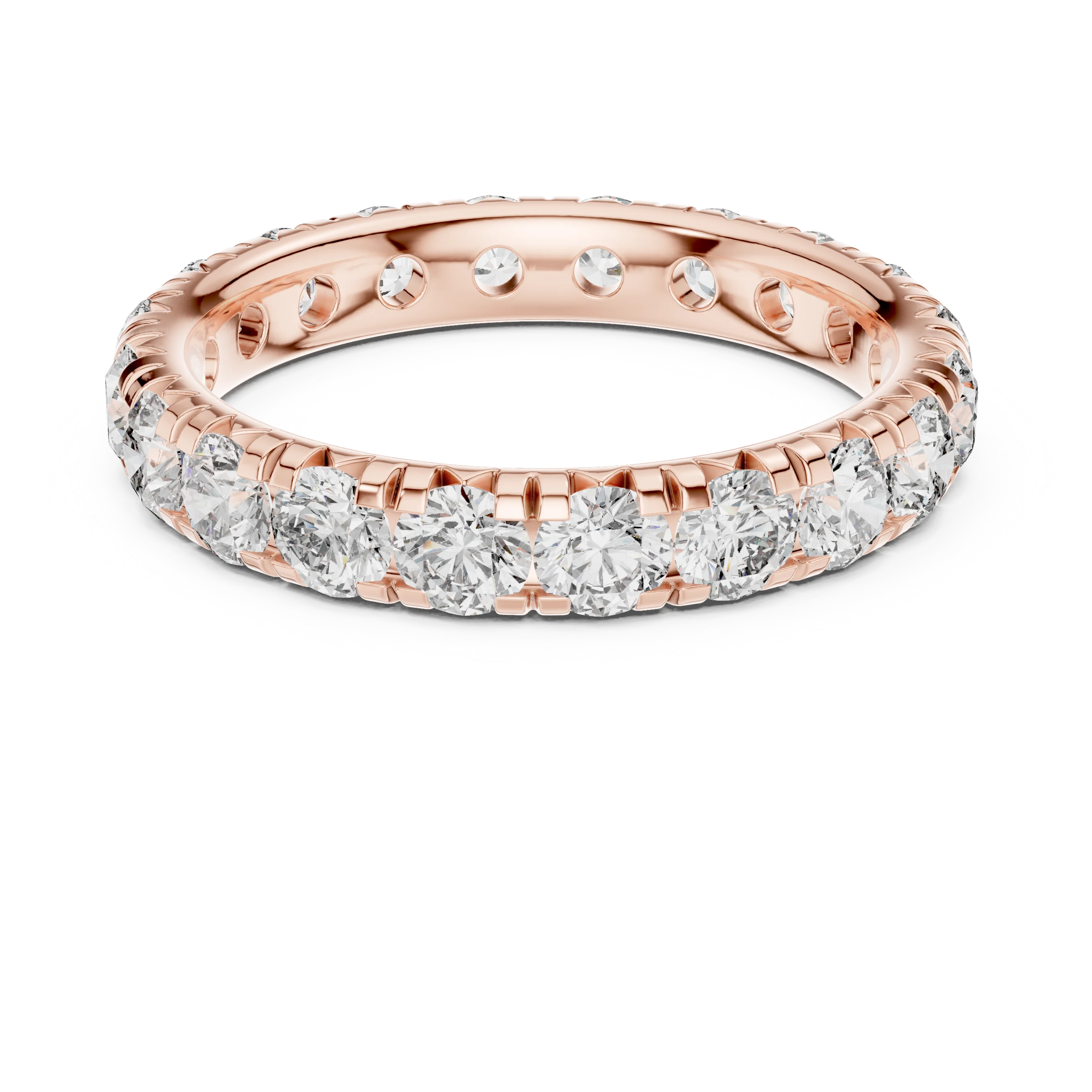 Round Brilliant Full Eternity Diamond Band