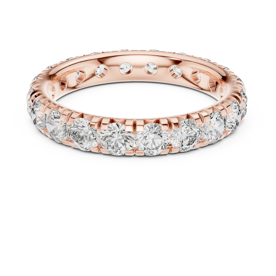 Round Brilliant Full Eternity Diamond Band