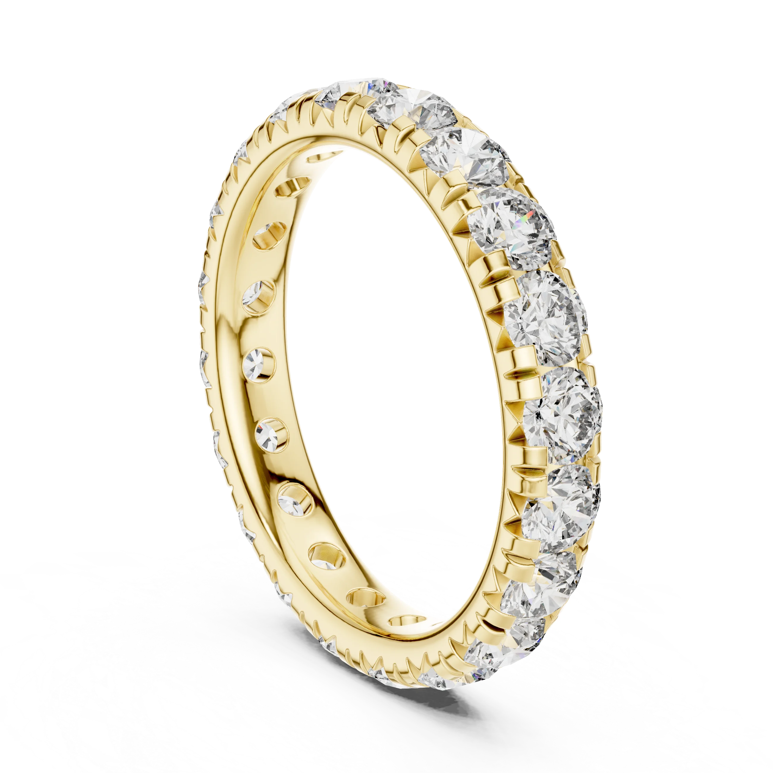 Round Brilliant Full Eternity Diamond Band