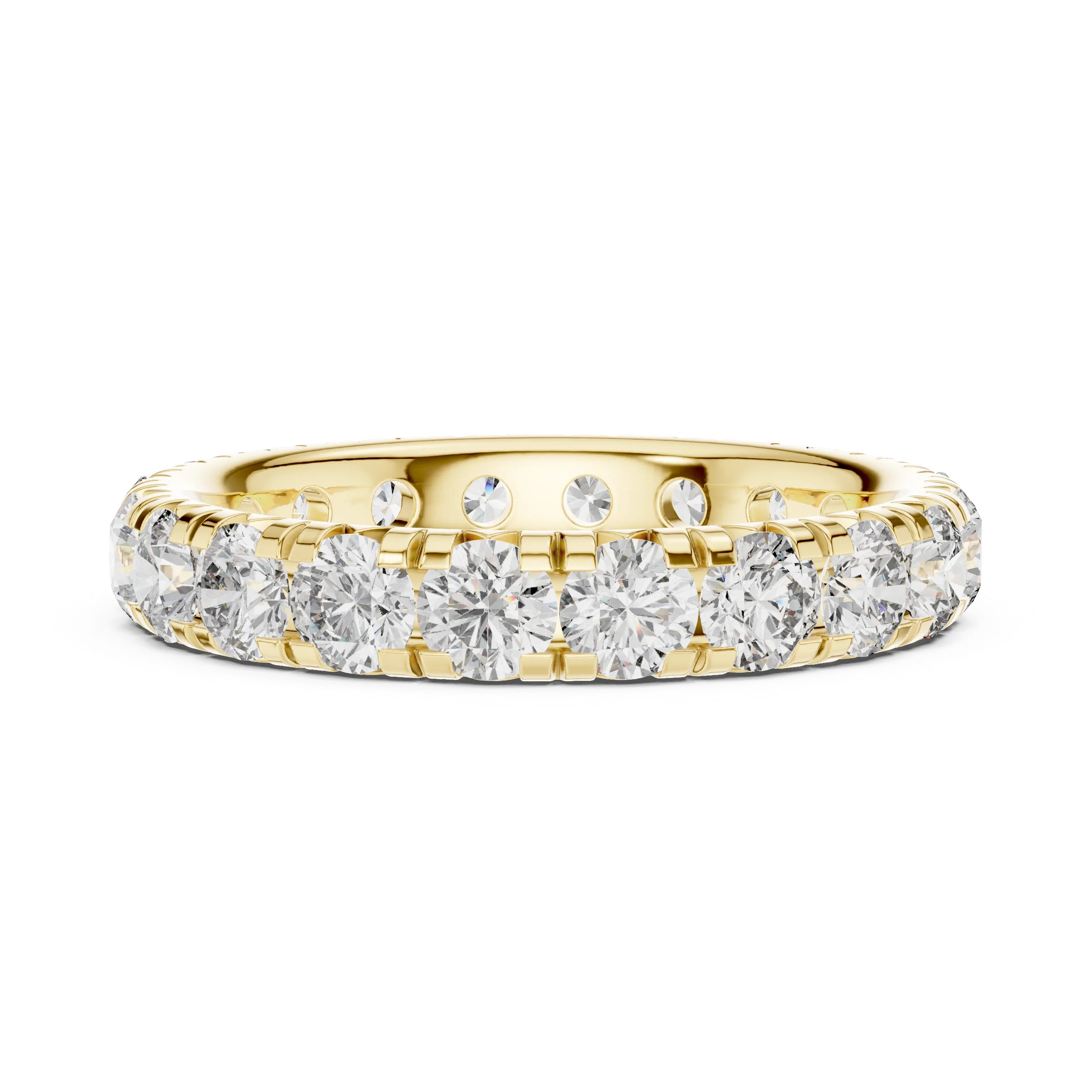 Round Brilliant Full Eternity Diamond Band