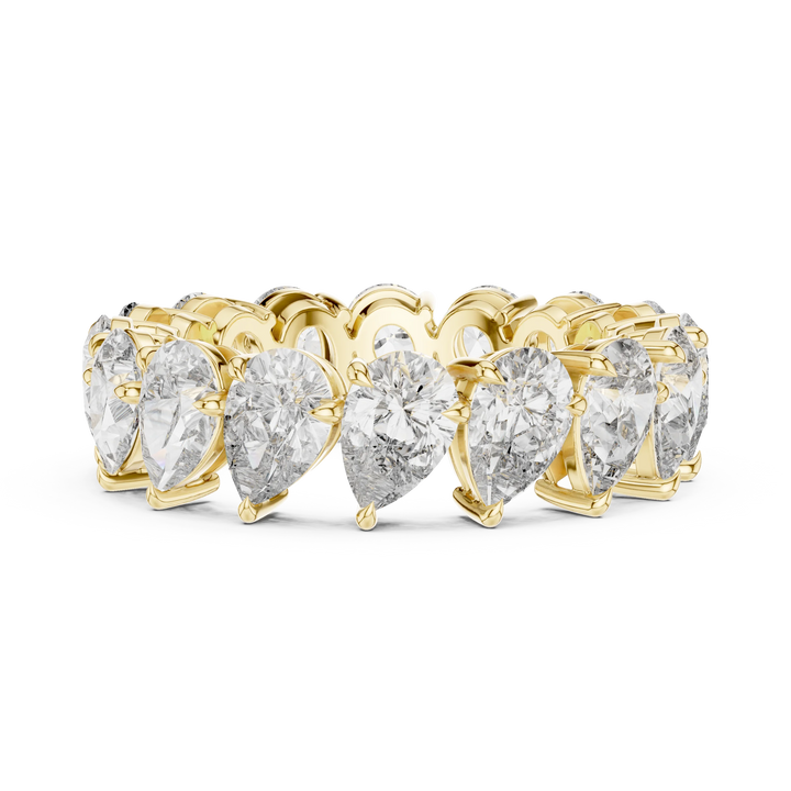 Pear-Cut Diamond Eternity Band