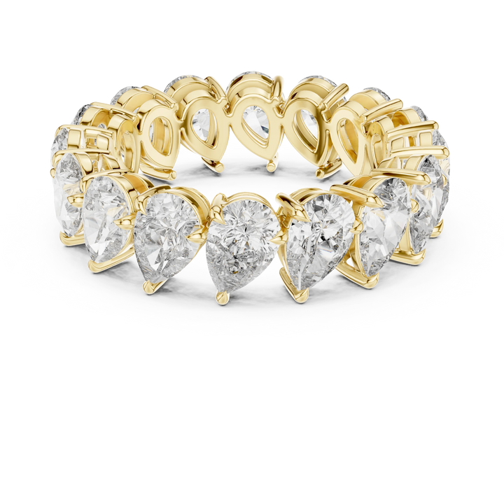 Pear-Cut Diamond Eternity Band