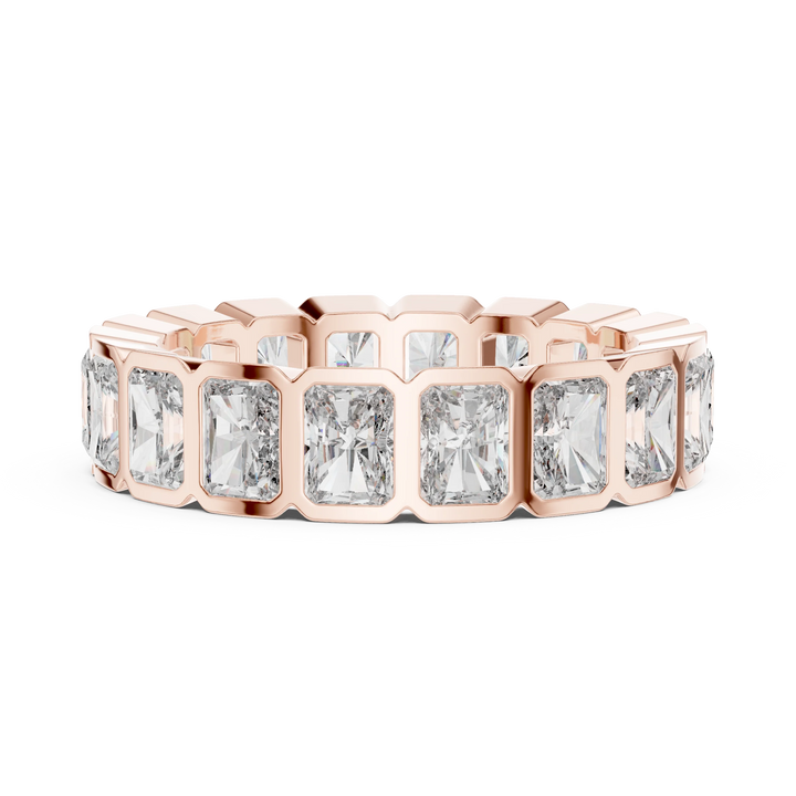 Radiant Bezel-Set Diamond Eternity Band
