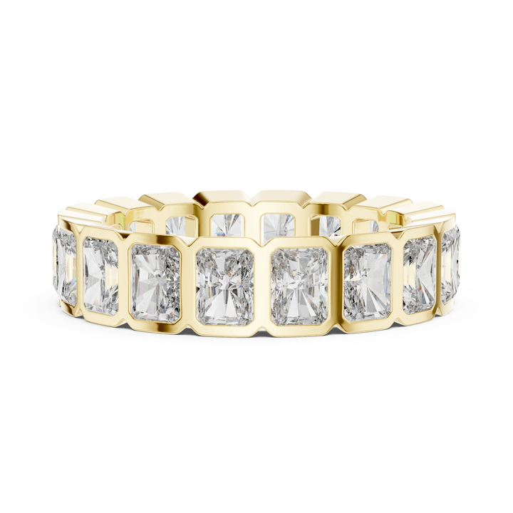 Radiant Bezel-Set Diamond Eternity Band
