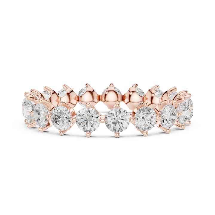 Round Prong-Set Diamond Eternity Band