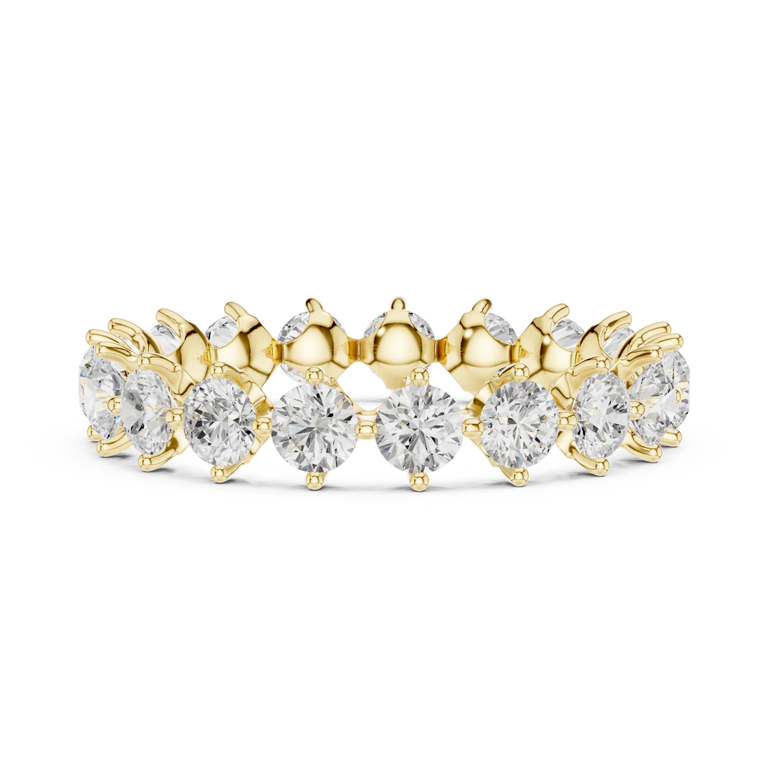 Round Prong-Set Diamond Eternity Band