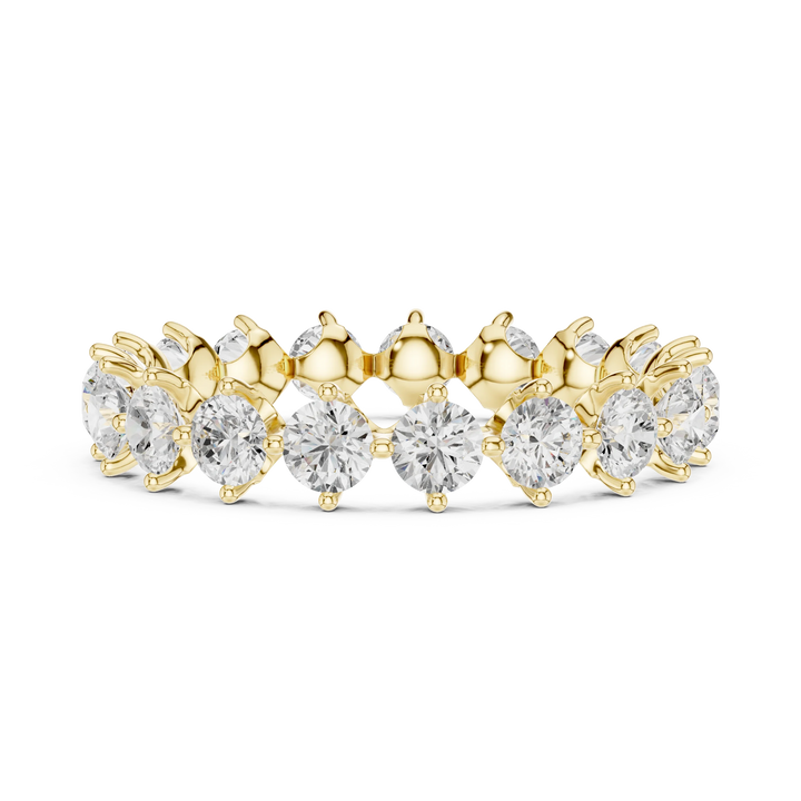 Round Prong-Set Diamond Eternity Band