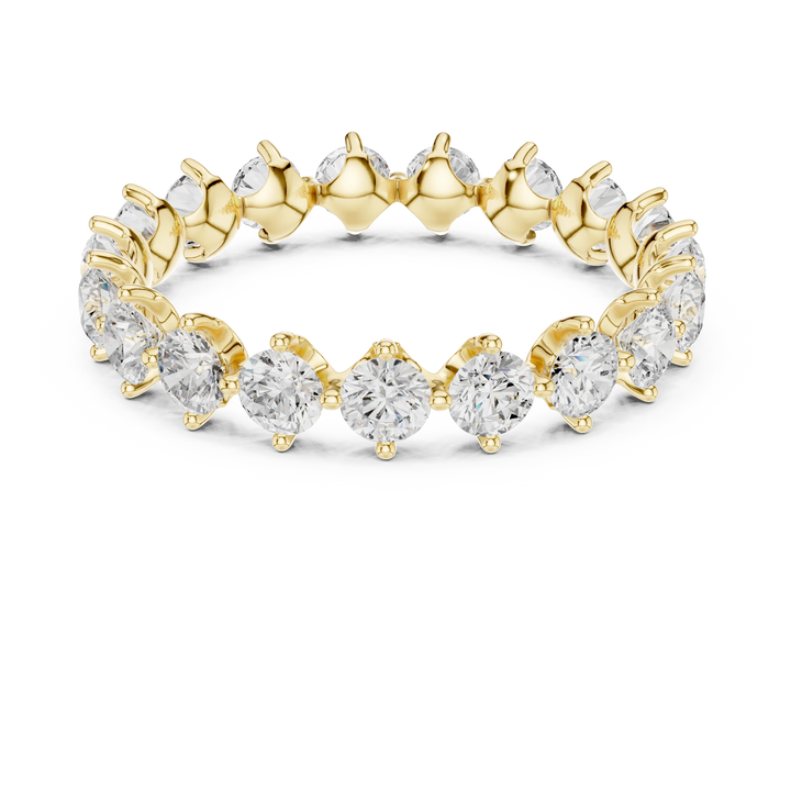 Round Prong-Set Diamond Eternity Band