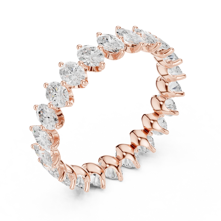 Marquise Prong-Set Diamond Eternity Band