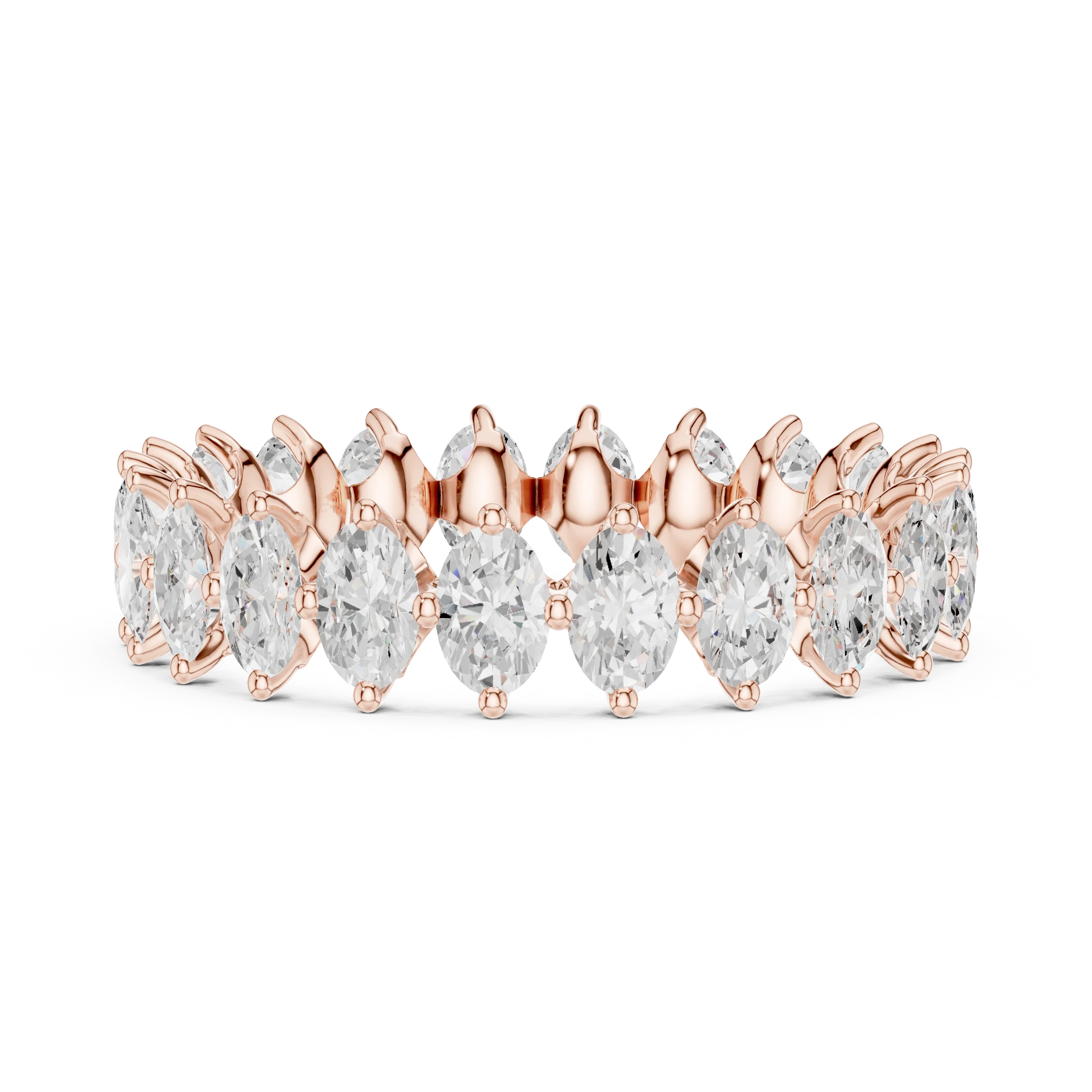Marquise Prong-Set Diamond Eternity Band