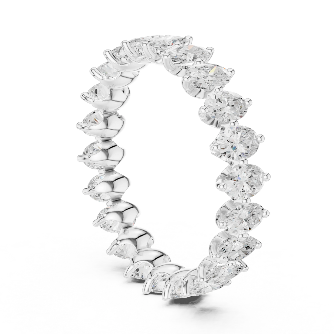 Marquise Prong-Set Diamond Eternity Band