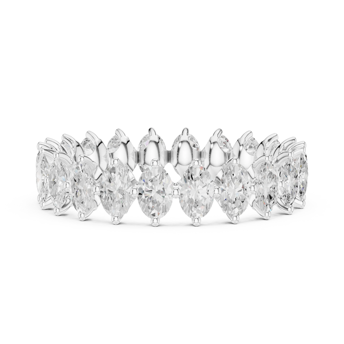 Marquise Prong-Set Diamond Eternity Band