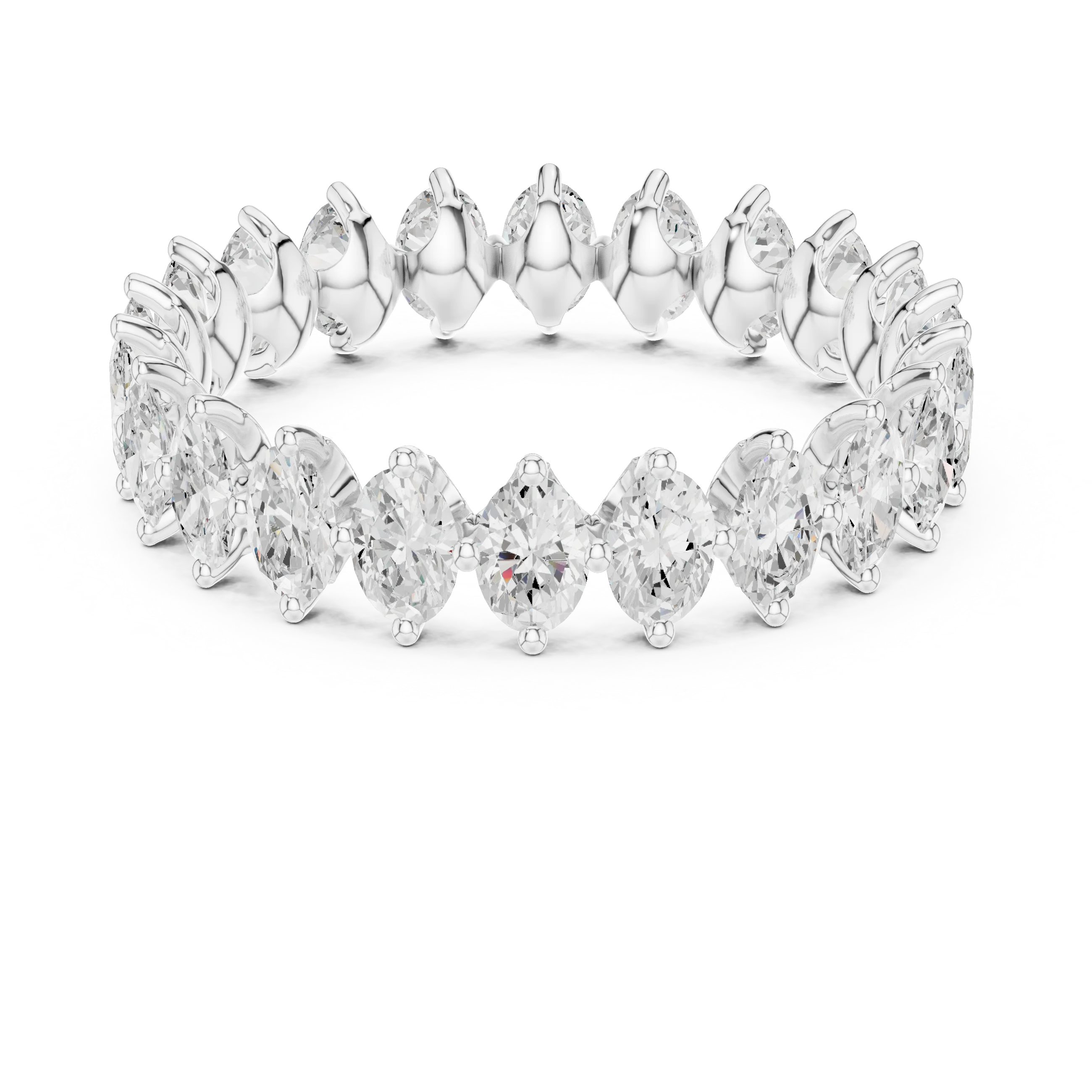 Marquise Prong-Set Diamond Eternity Band