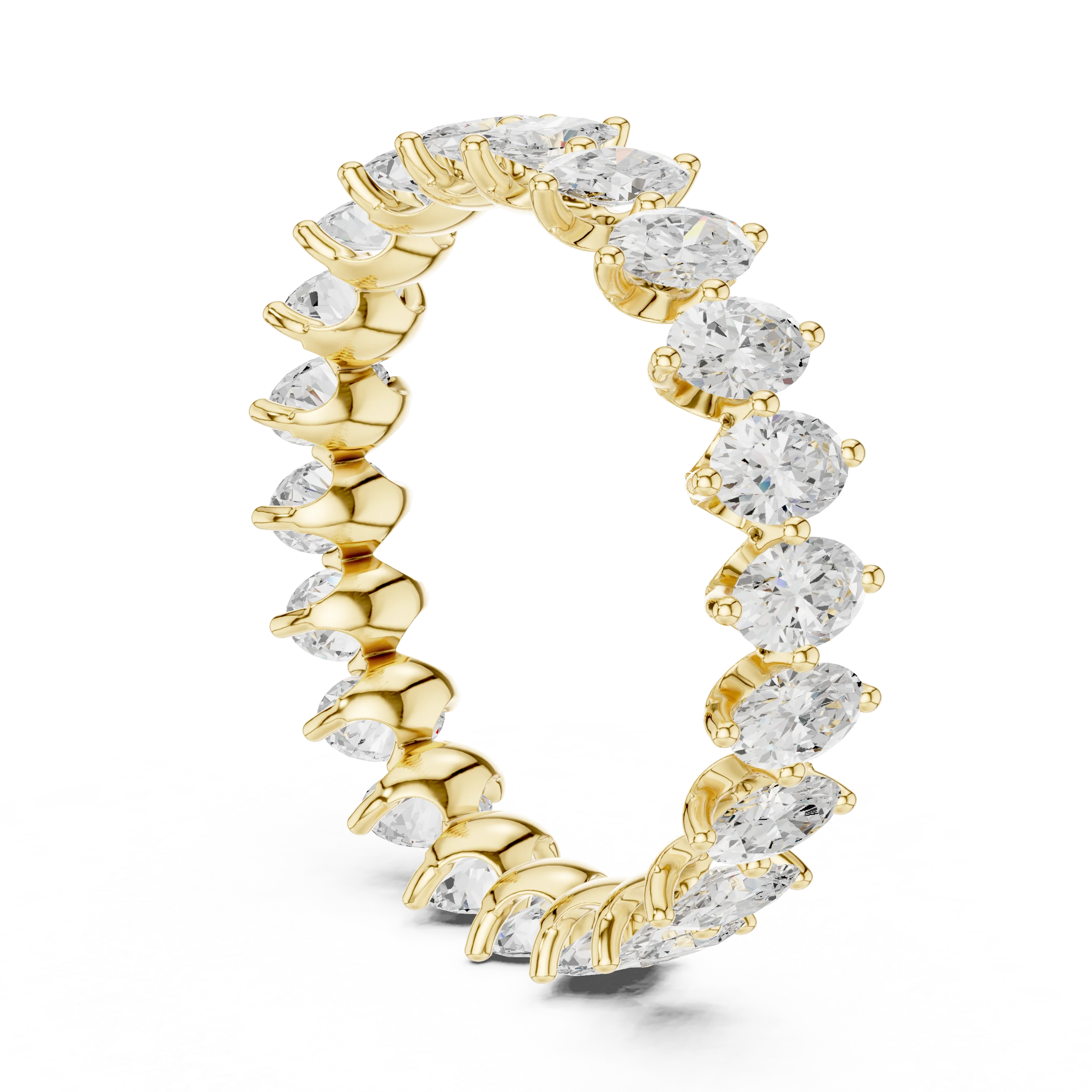 Marquise Prong-Set Diamond Eternity Band