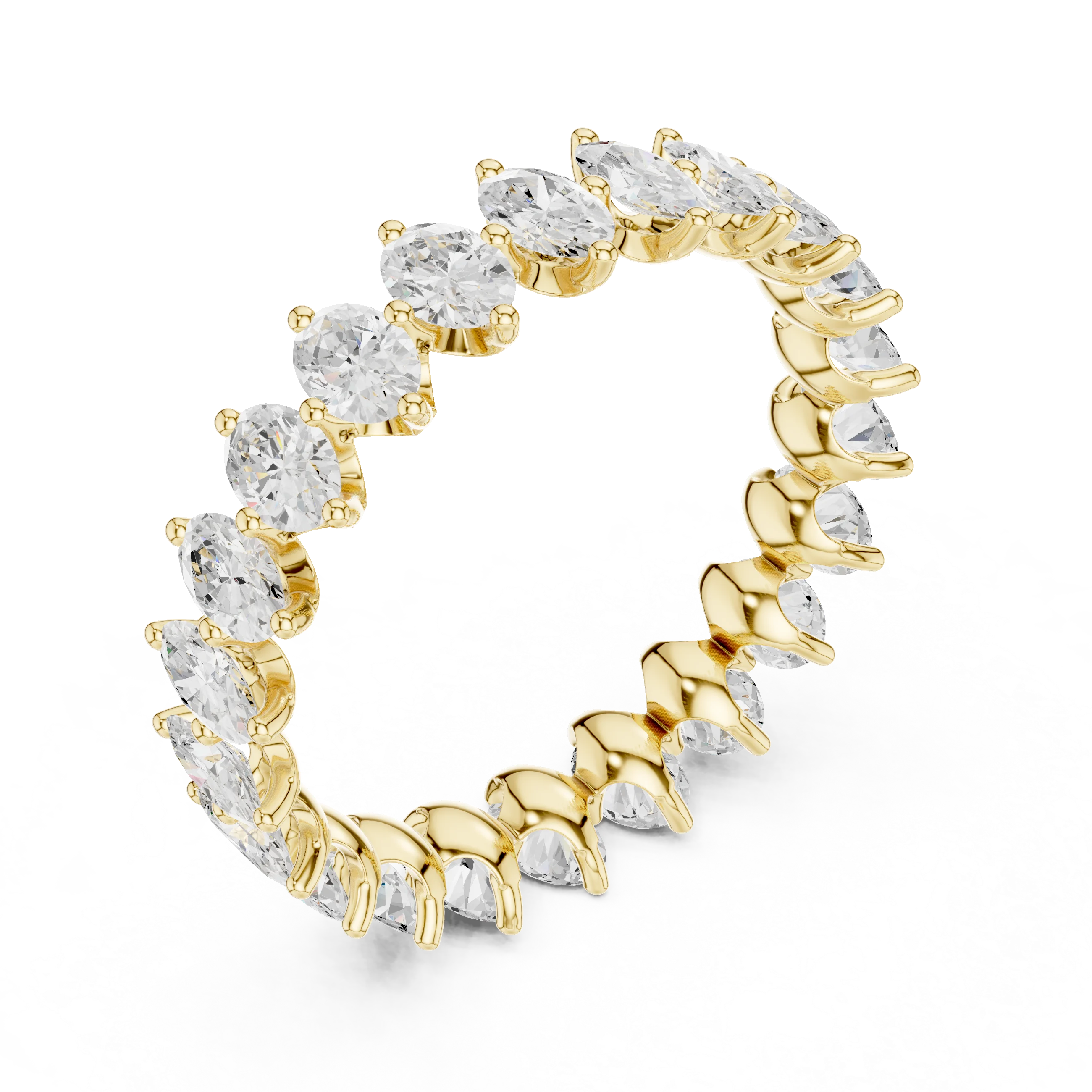 Marquise Prong-Set Diamond Eternity Band