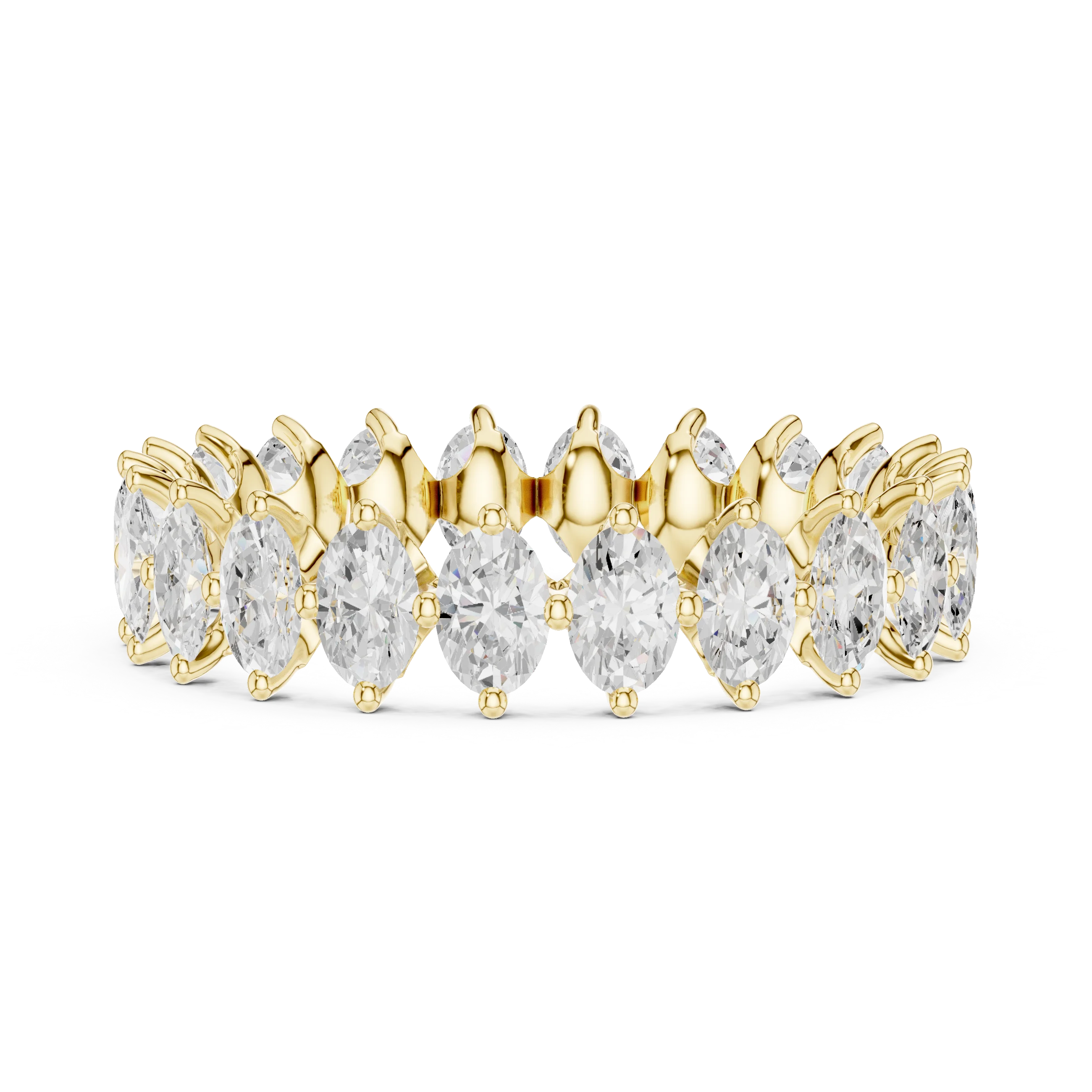 Marquise Prong-Set Diamond Eternity Band