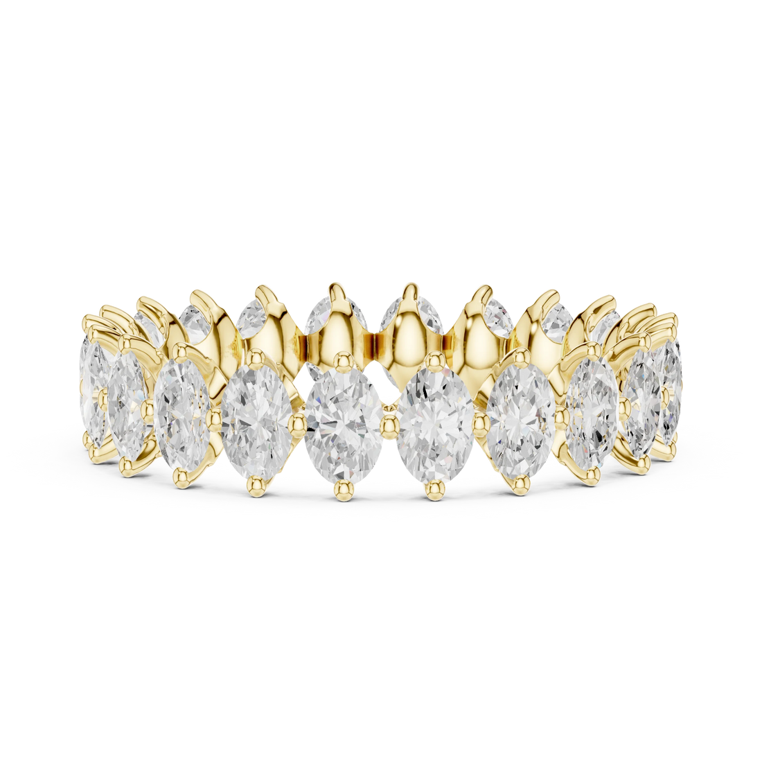 Marquise Prong-Set Diamond Eternity Band