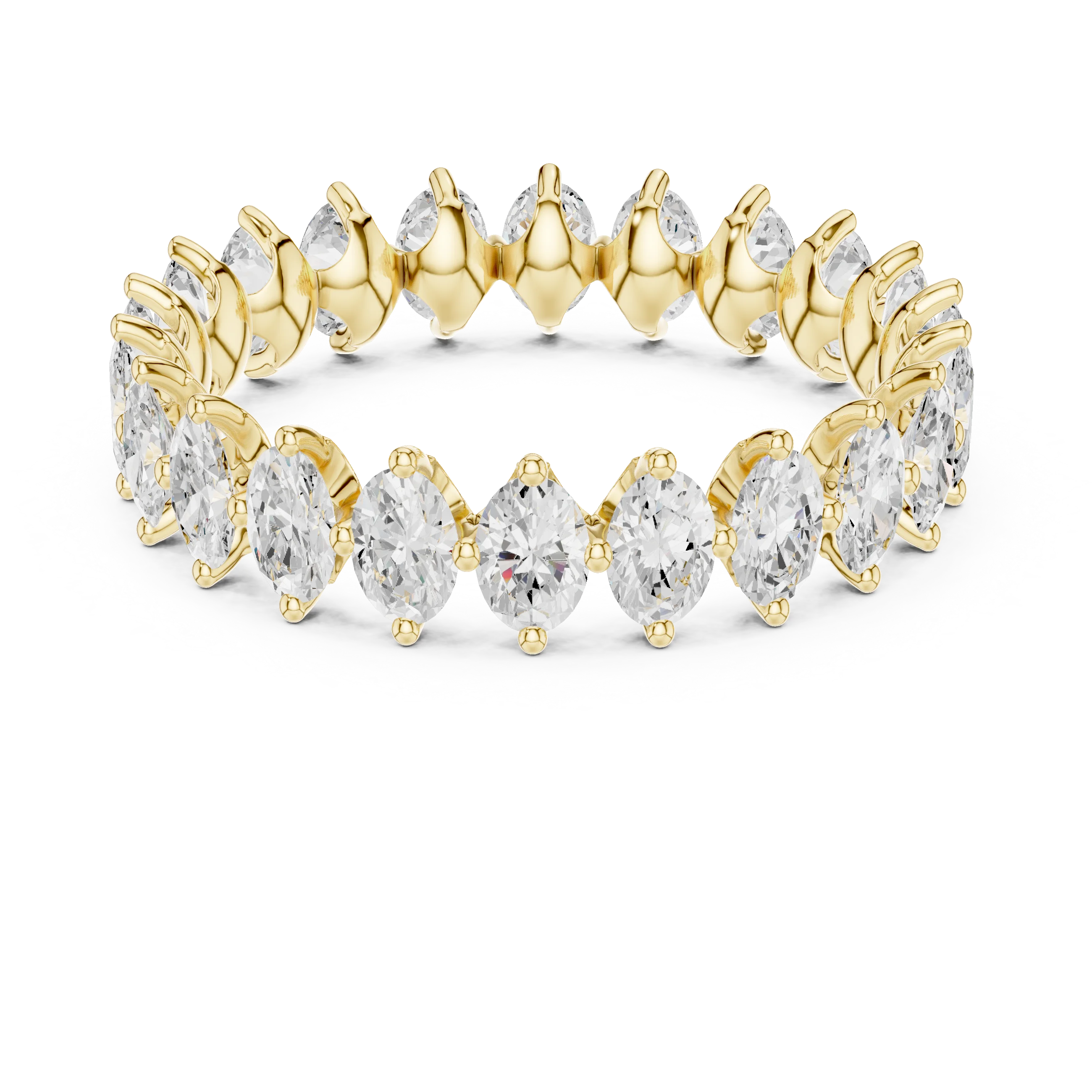 Marquise Prong-Set Diamond Eternity Band