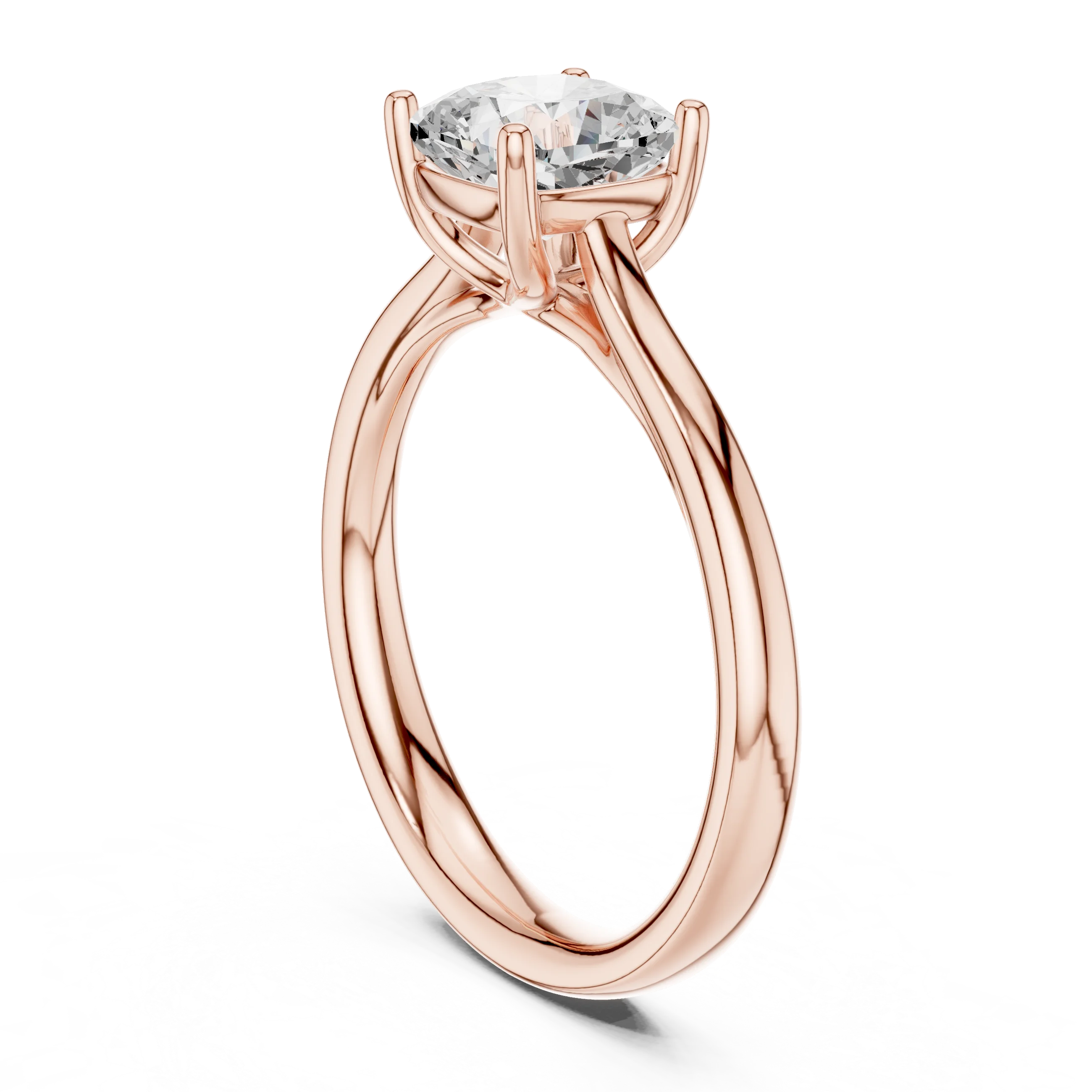 Cushion-Cut Solitaire Diamond Ring