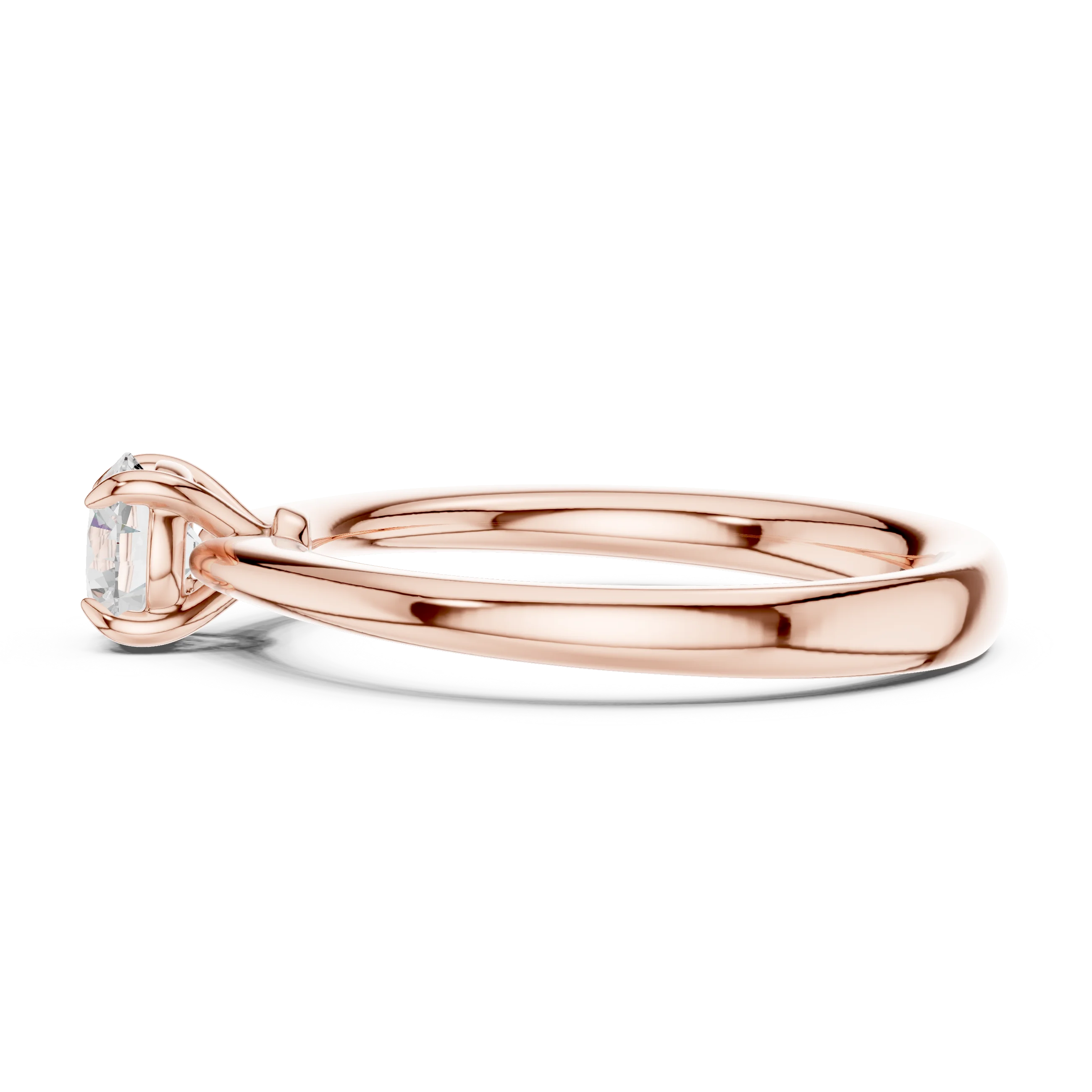 Round-Cut Solitaire Diamond Ring