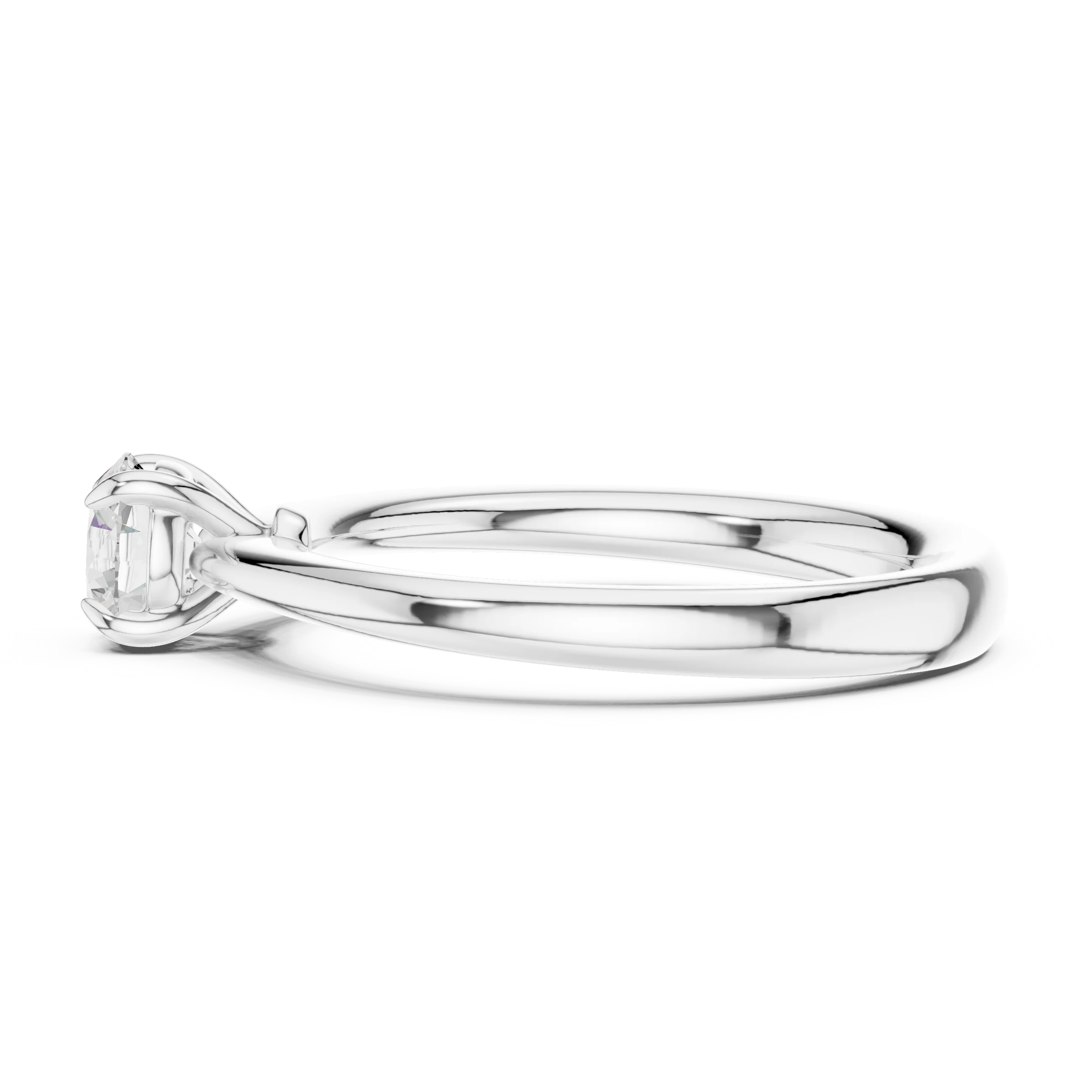 Round-Cut Solitaire Diamond Ring