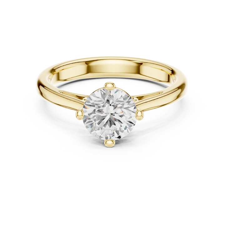 Round Shape Diamond Solitaire Engagement Ring