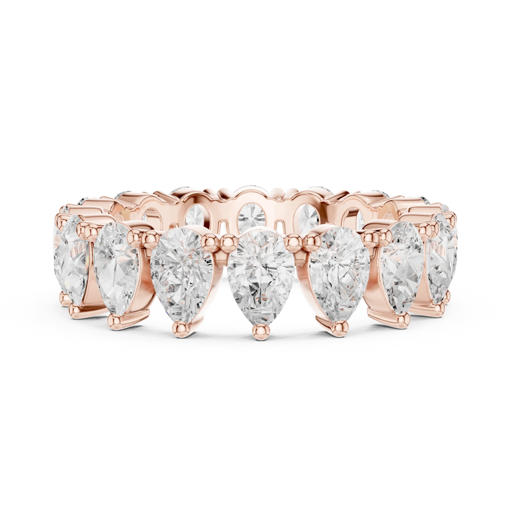 Pear Diamond Eternity Band