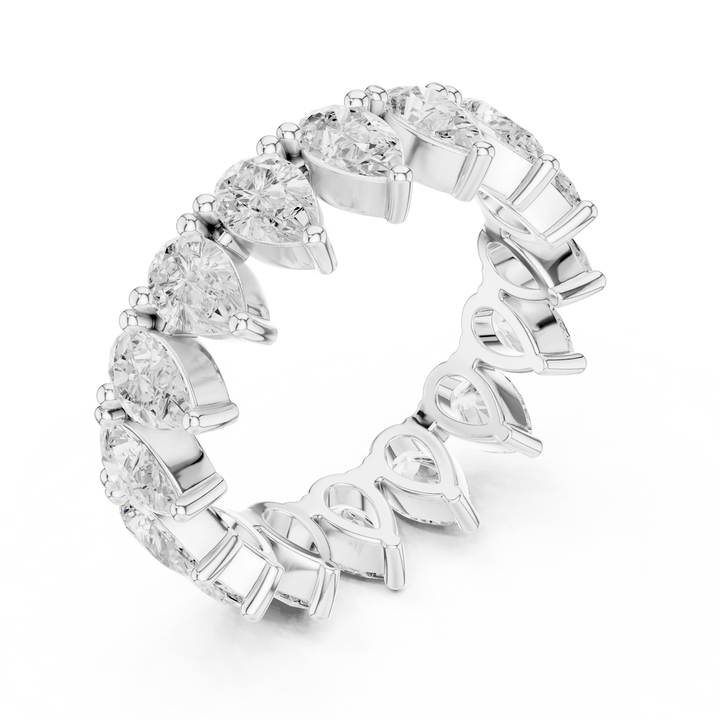 Pear Diamond Eternity Band