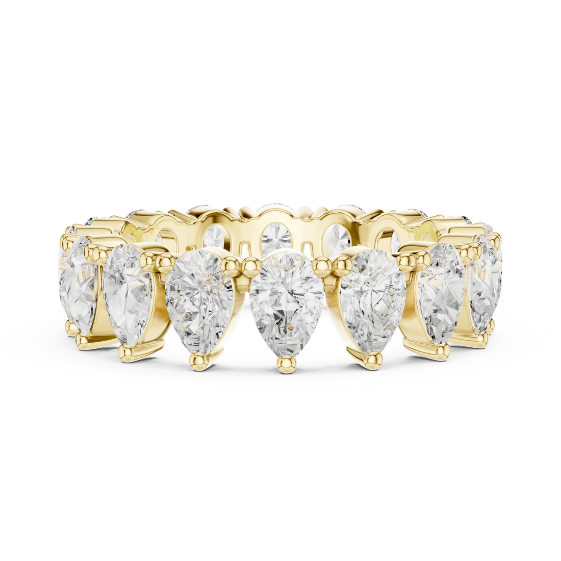 Pear Diamond Eternity Band