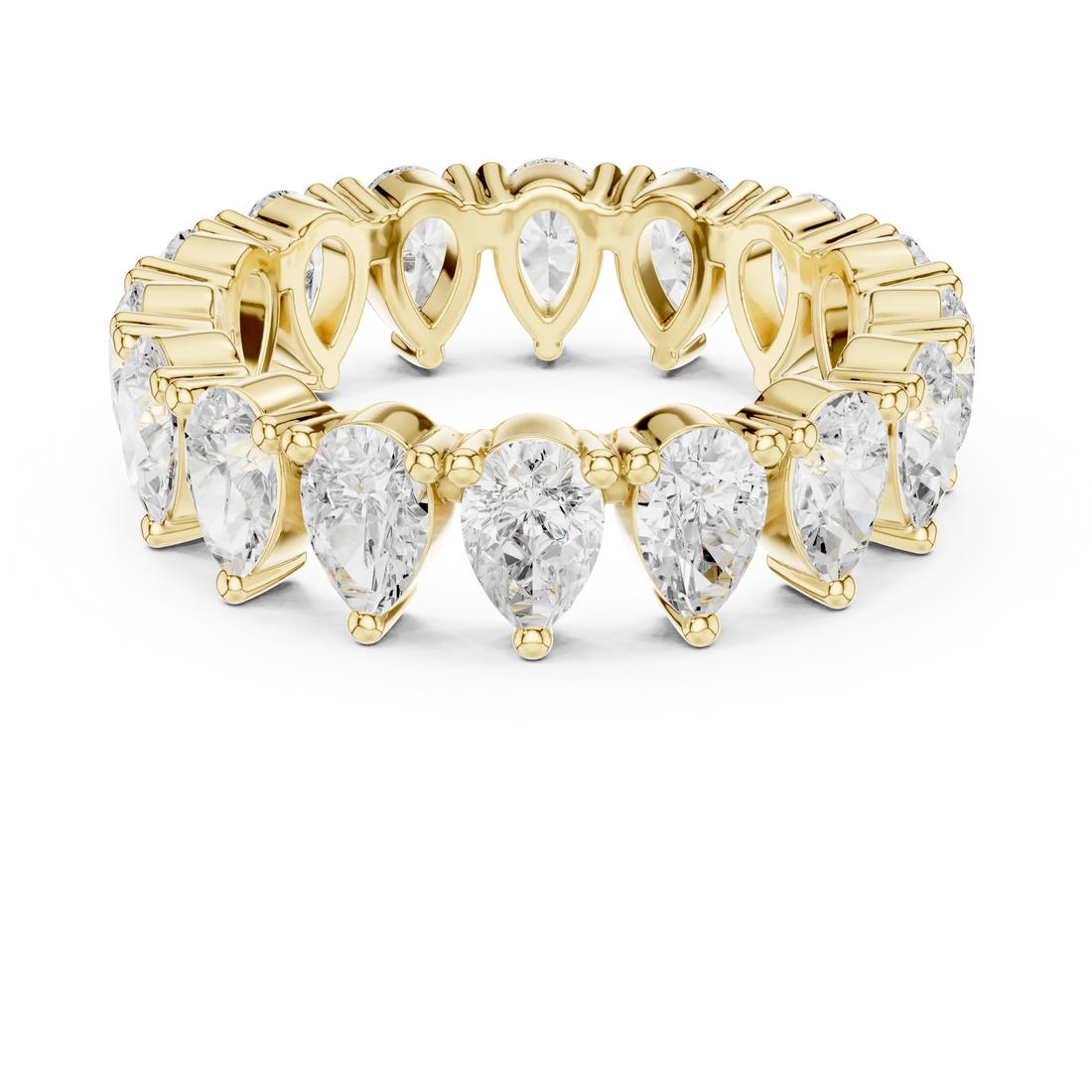 Pear Diamond Eternity Band