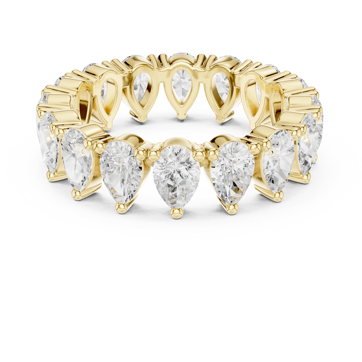 Pear Diamond Eternity Band