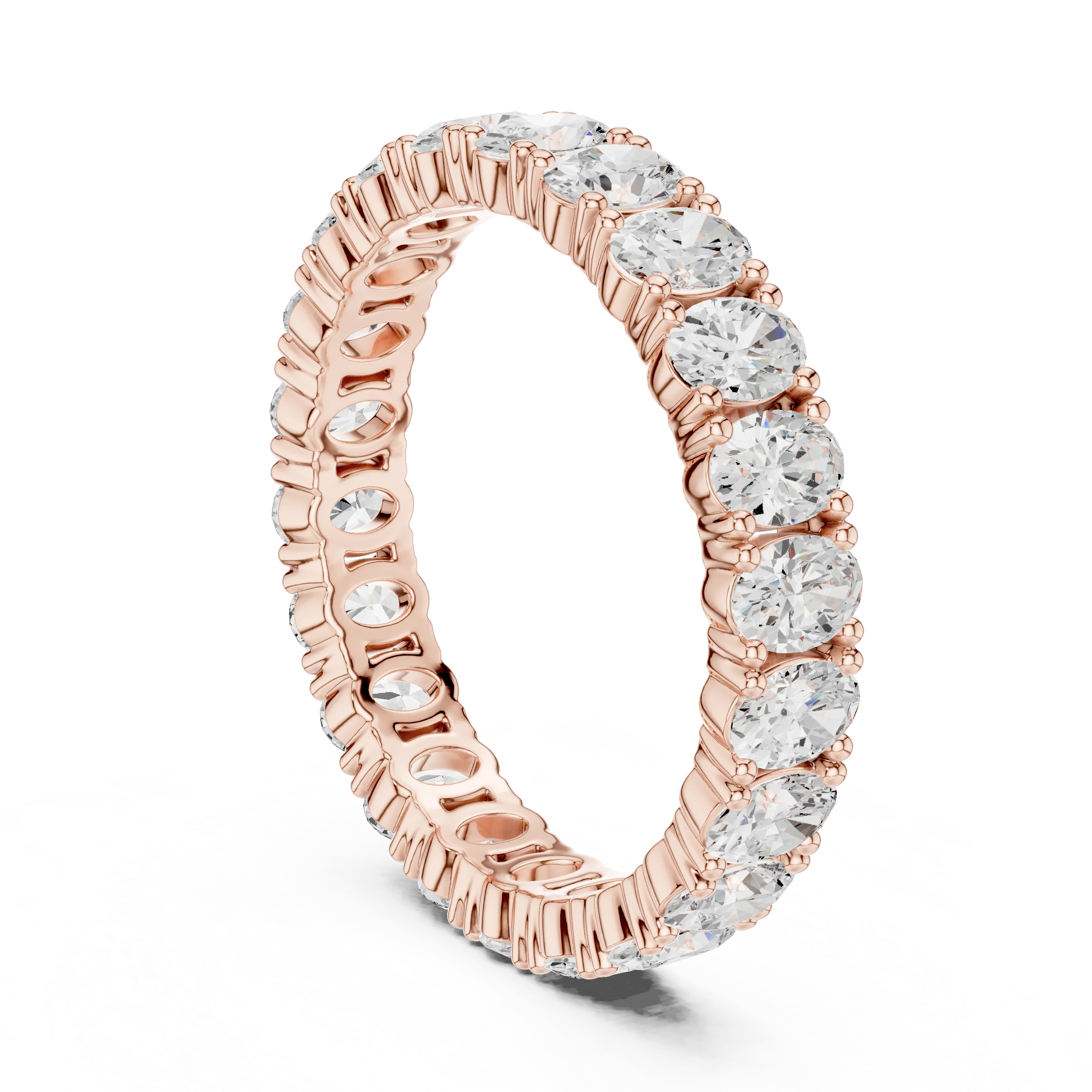 Oval Diamond Eternity Band