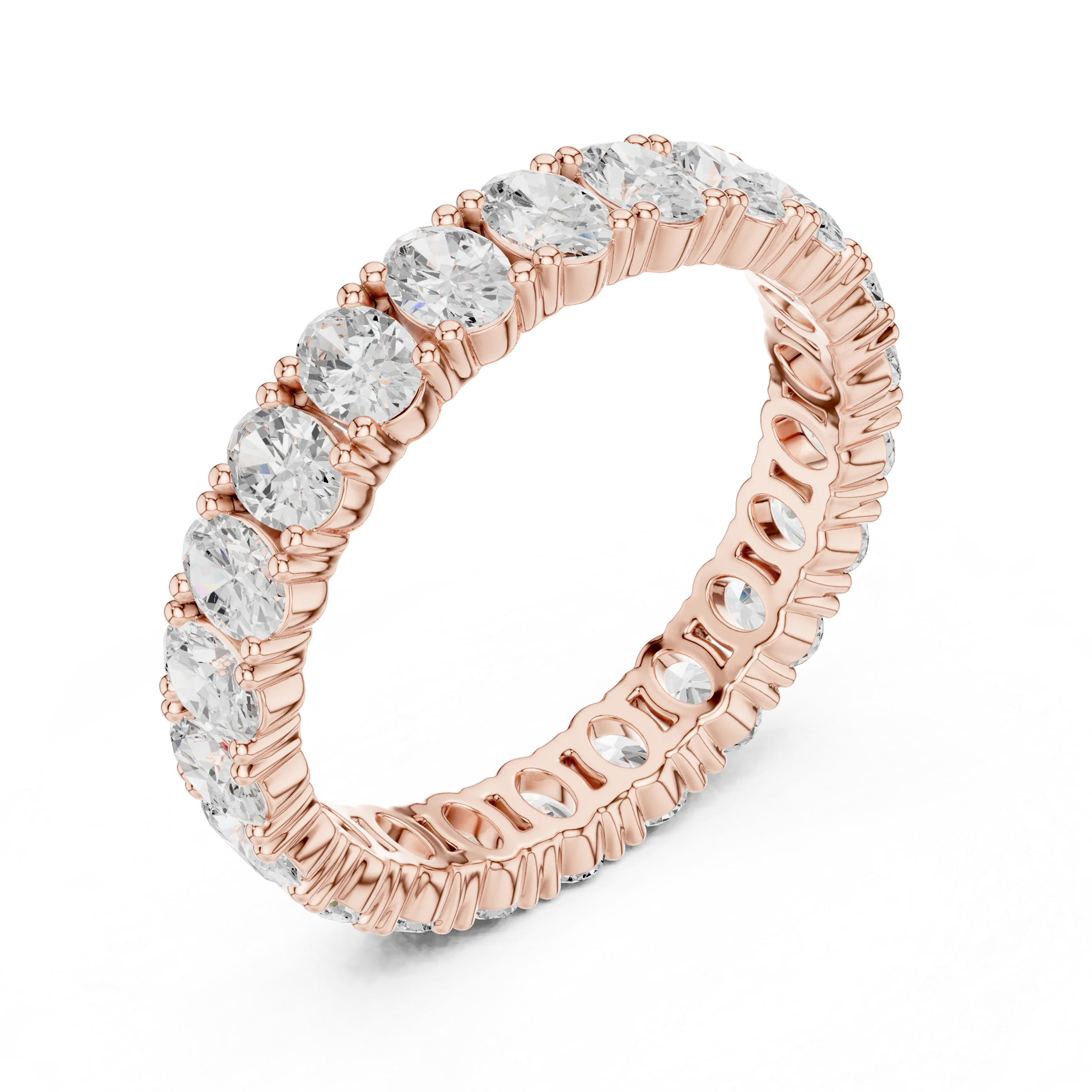 Oval Diamond Eternity Band