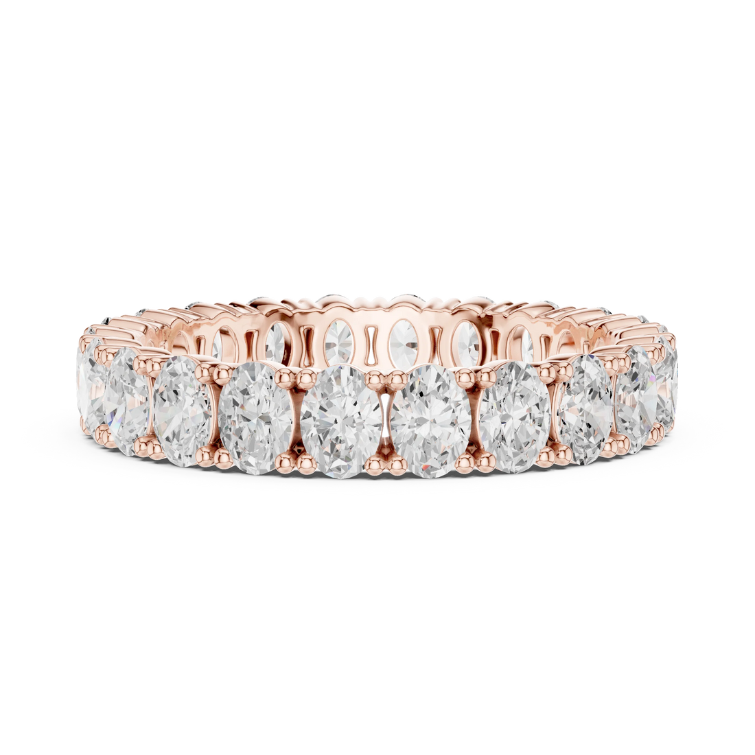 Oval Diamond Eternity Band