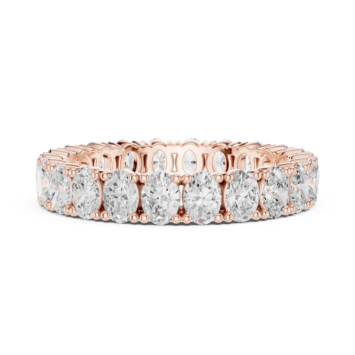 Oval Diamond Eternity Band