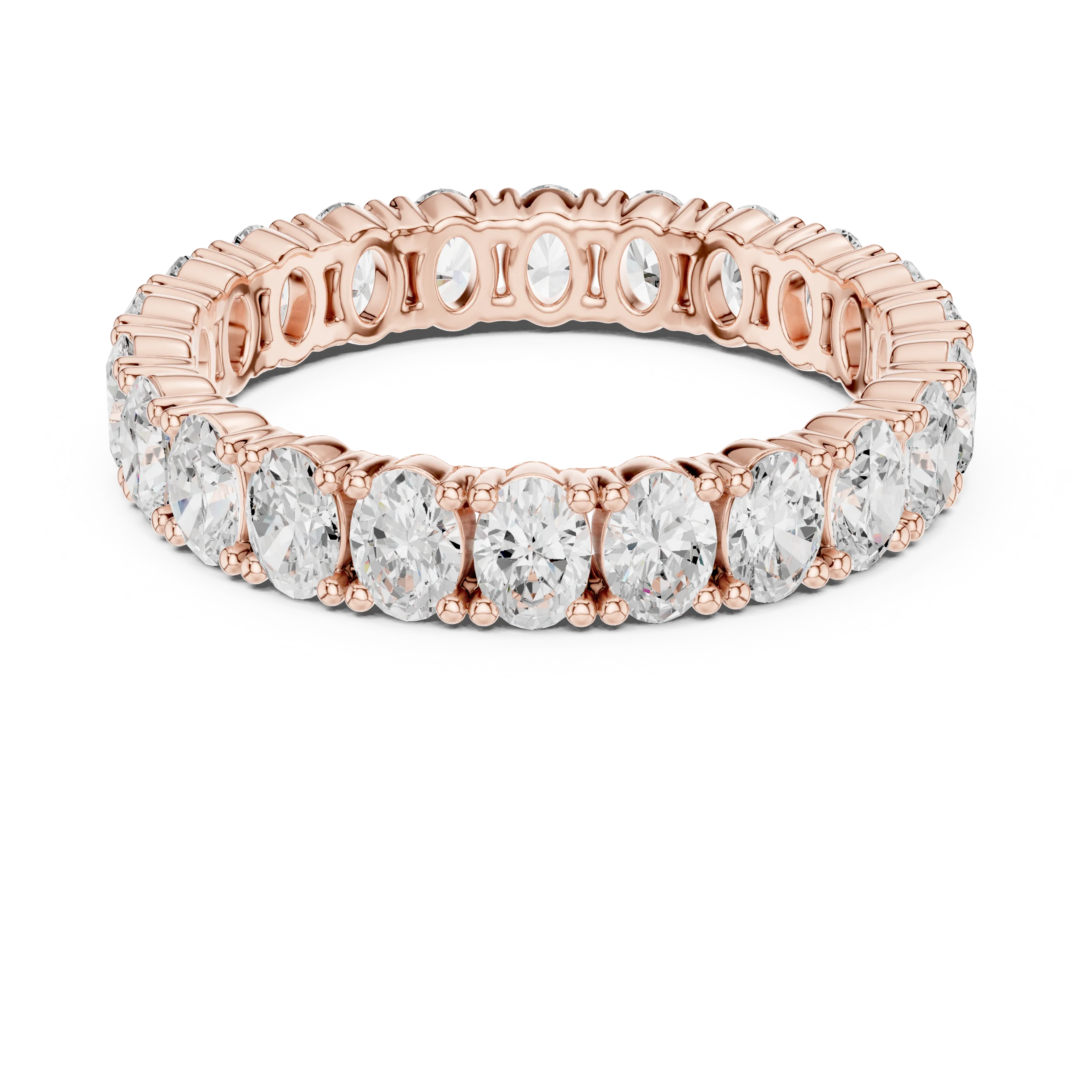 Oval Diamond Eternity Band