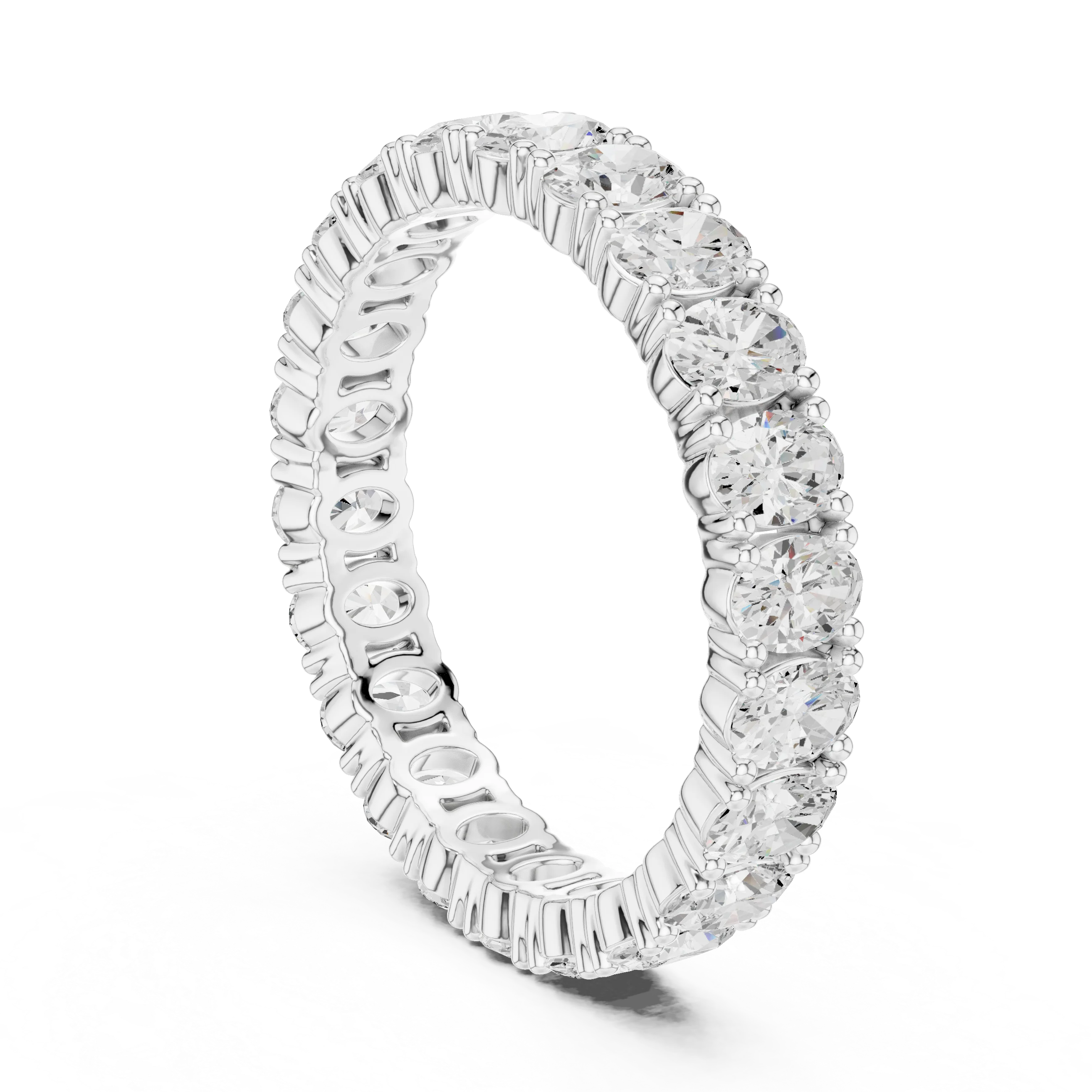 Oval Diamond Eternity Band