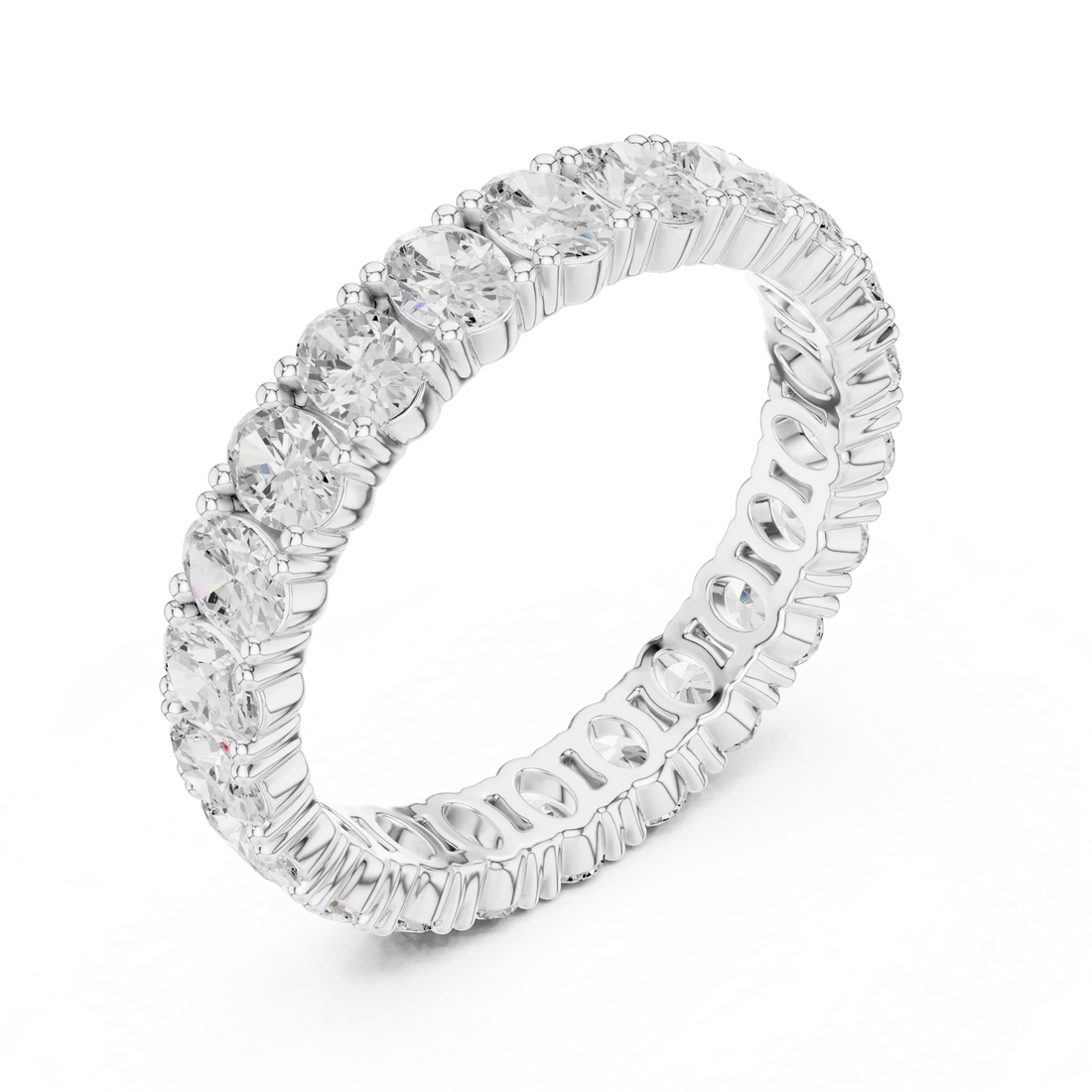 Oval Diamond Eternity Band