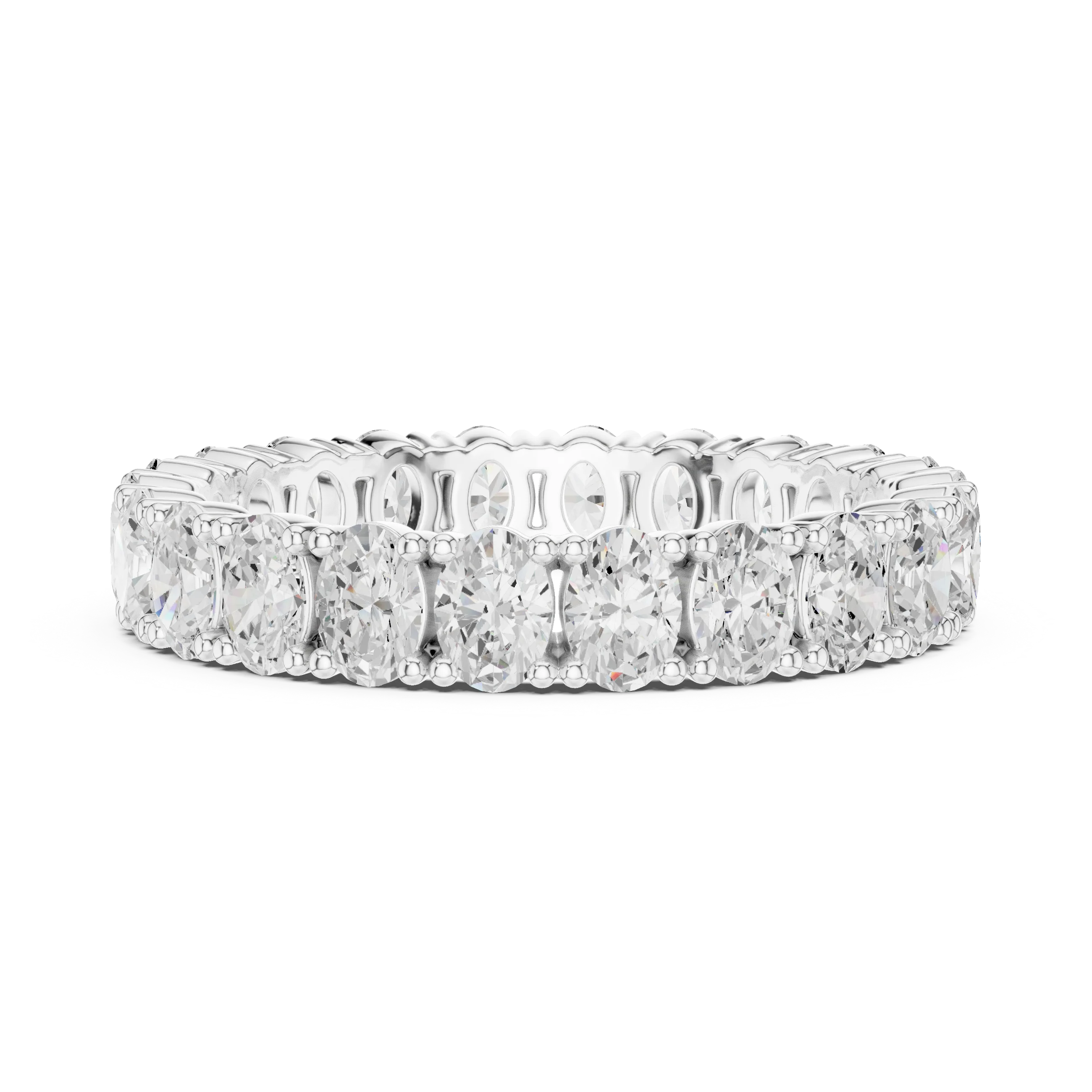 Oval Diamond Eternity Band