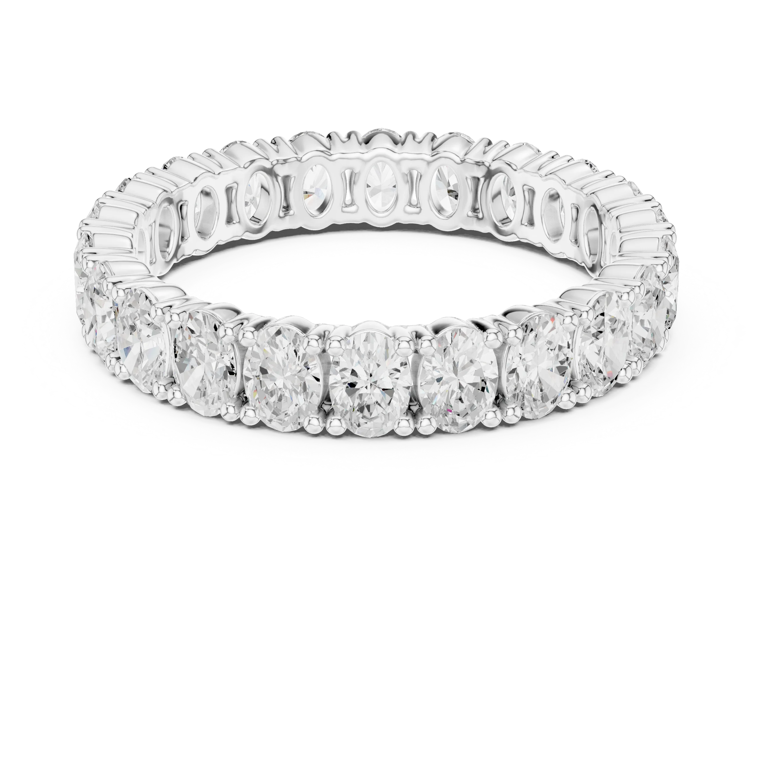 Oval Diamond Eternity Band