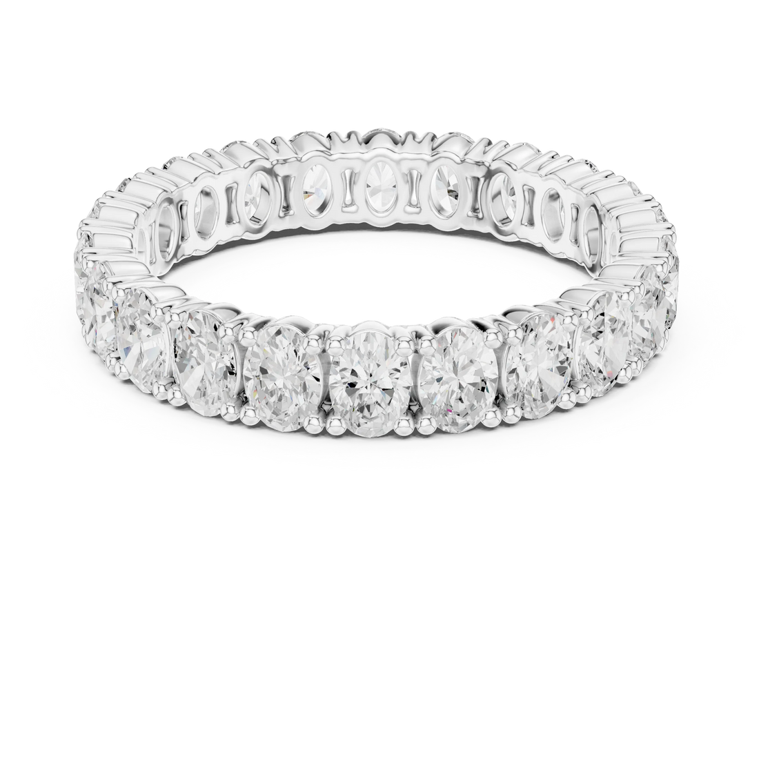 Oval Diamond Eternity Band