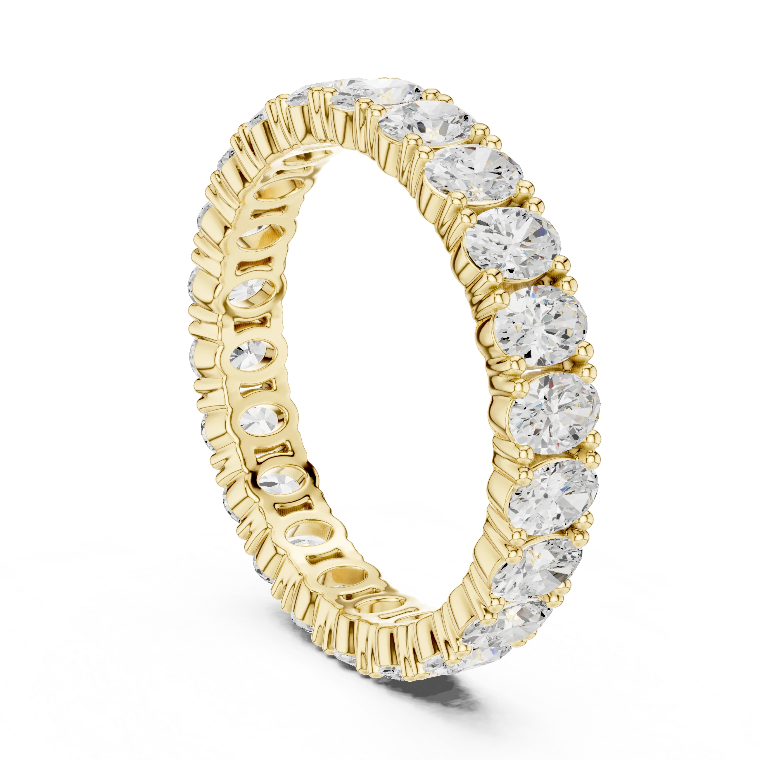 Oval Diamond Eternity Band
