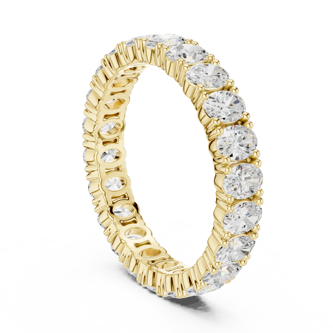 Oval Diamond Eternity Band