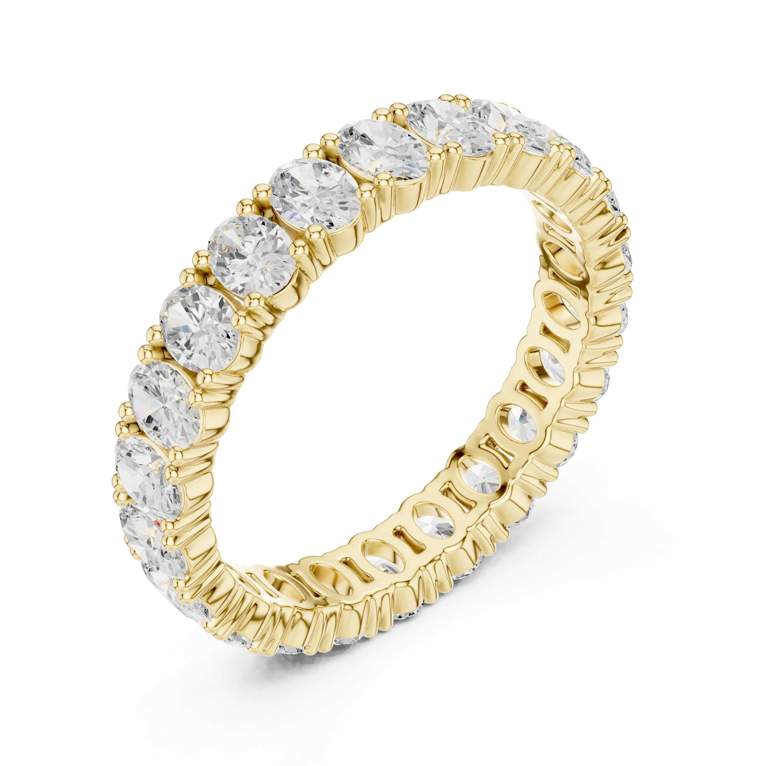 Oval Diamond Eternity Band