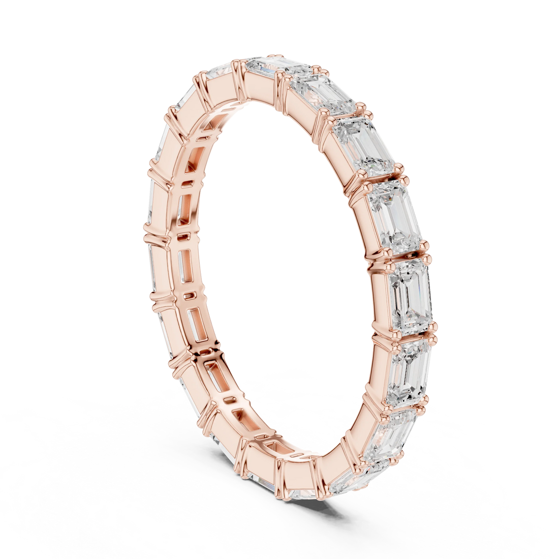 Emerald Diamond Eternity Band