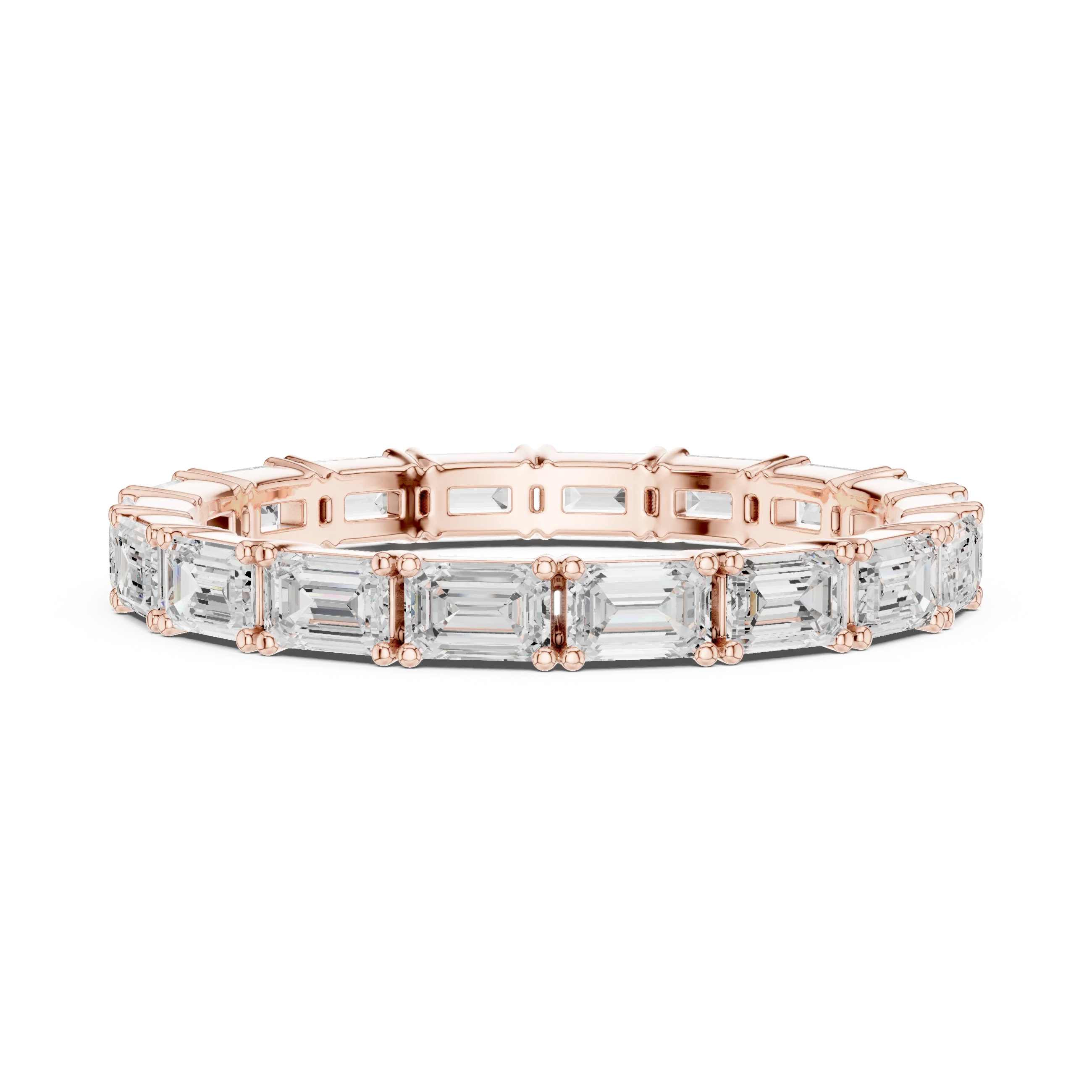 Emerald Diamond Eternity Band