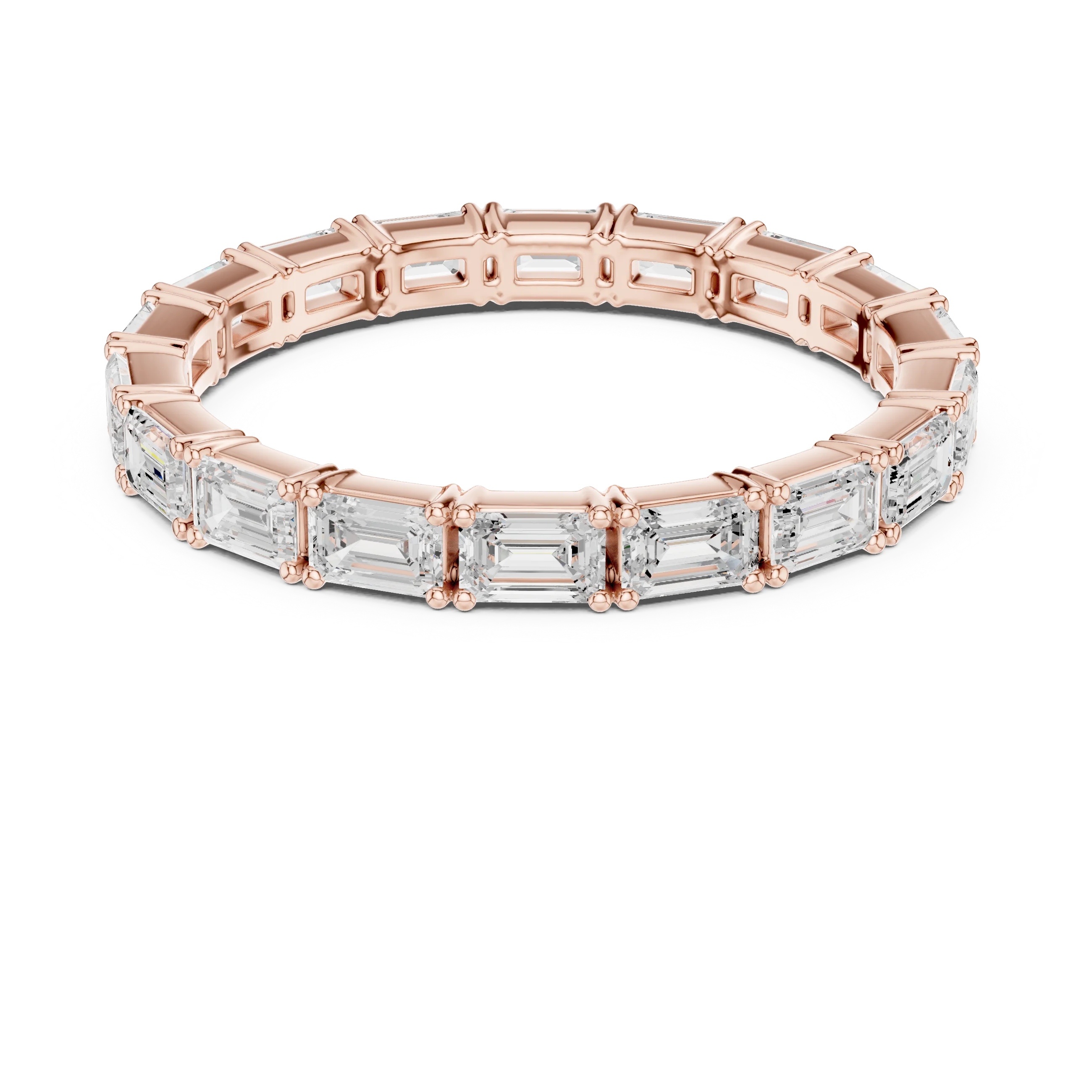 Emerald Diamond Eternity Band